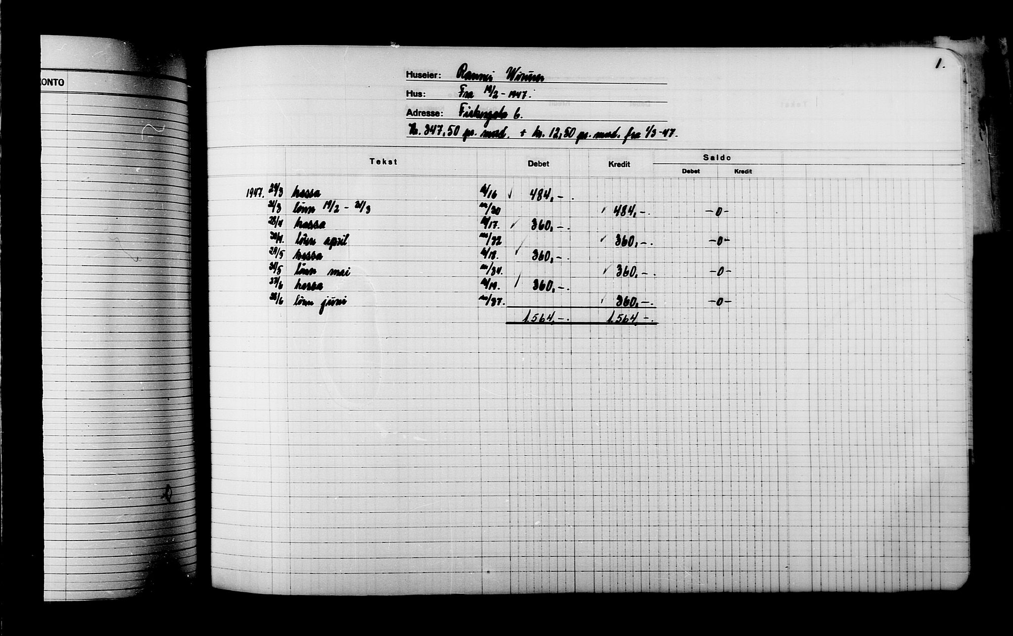 Krigsskadetrygdene for bygninger og løsøre, RA/S-1548/V/L0045: Kristiansund. Skadeprotokoll. Reskontro. negativ, 1940-1945