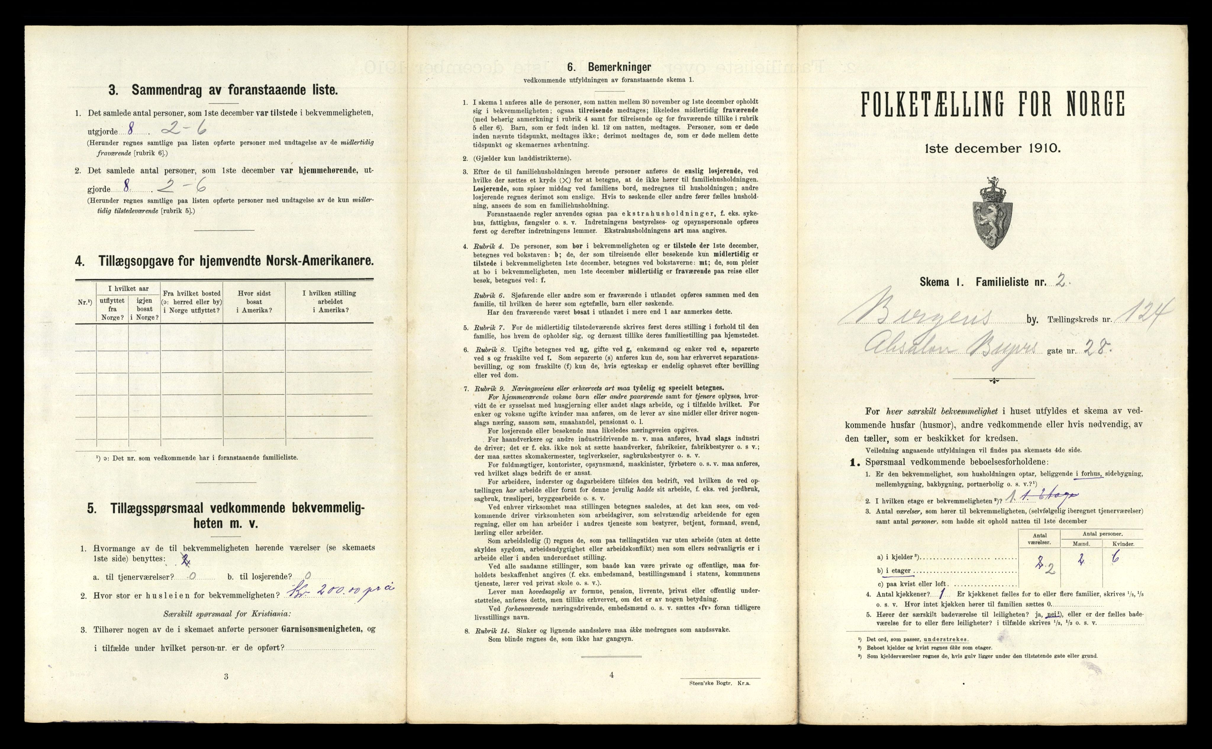 RA, 1910 census for Bergen, 1910, p. 42855