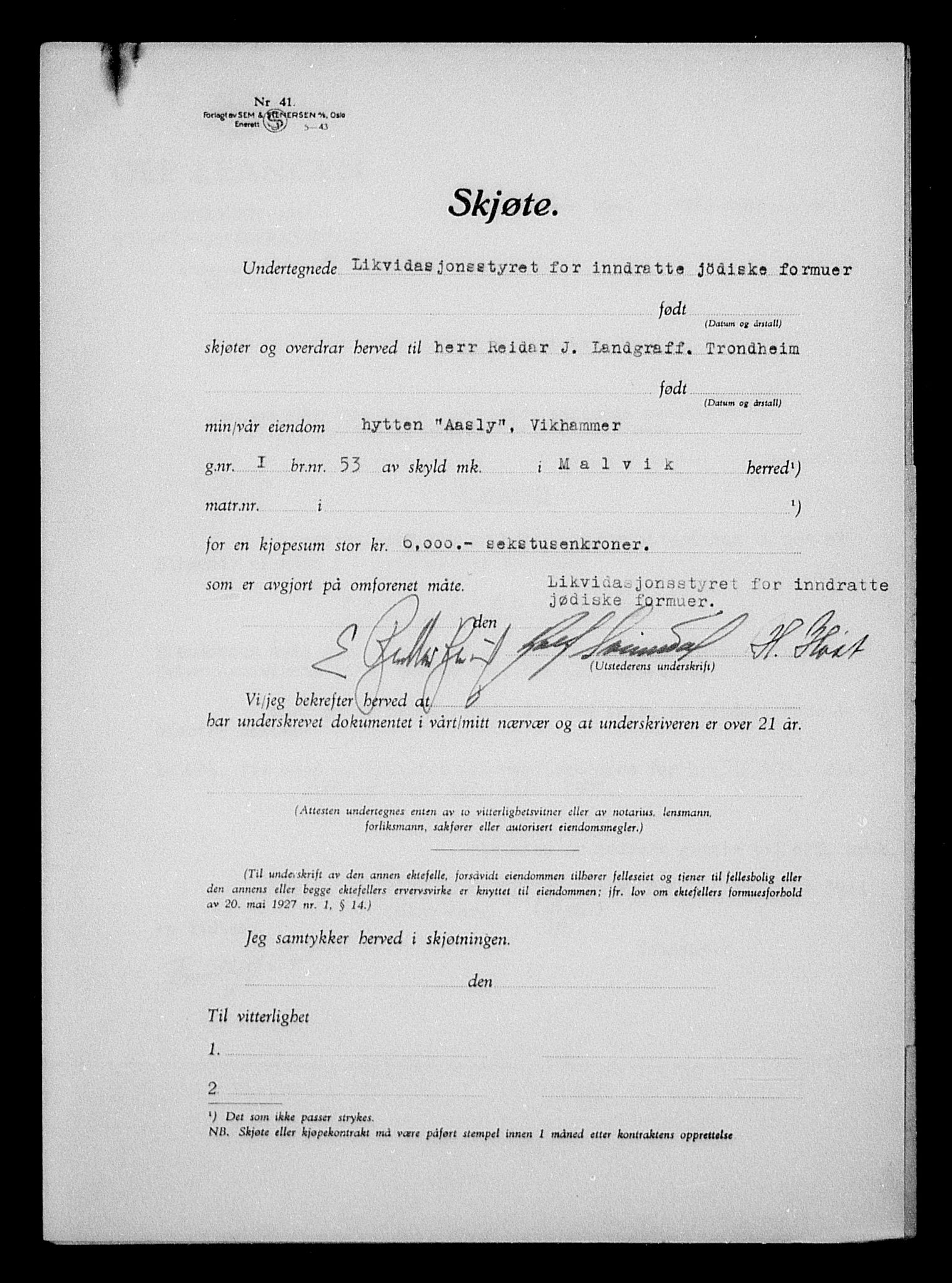 Justisdepartementet, Tilbakeføringskontoret for inndratte formuer, AV/RA-S-1564/H/Hc/Hca/L0904: --, 1945-1947, p. 503