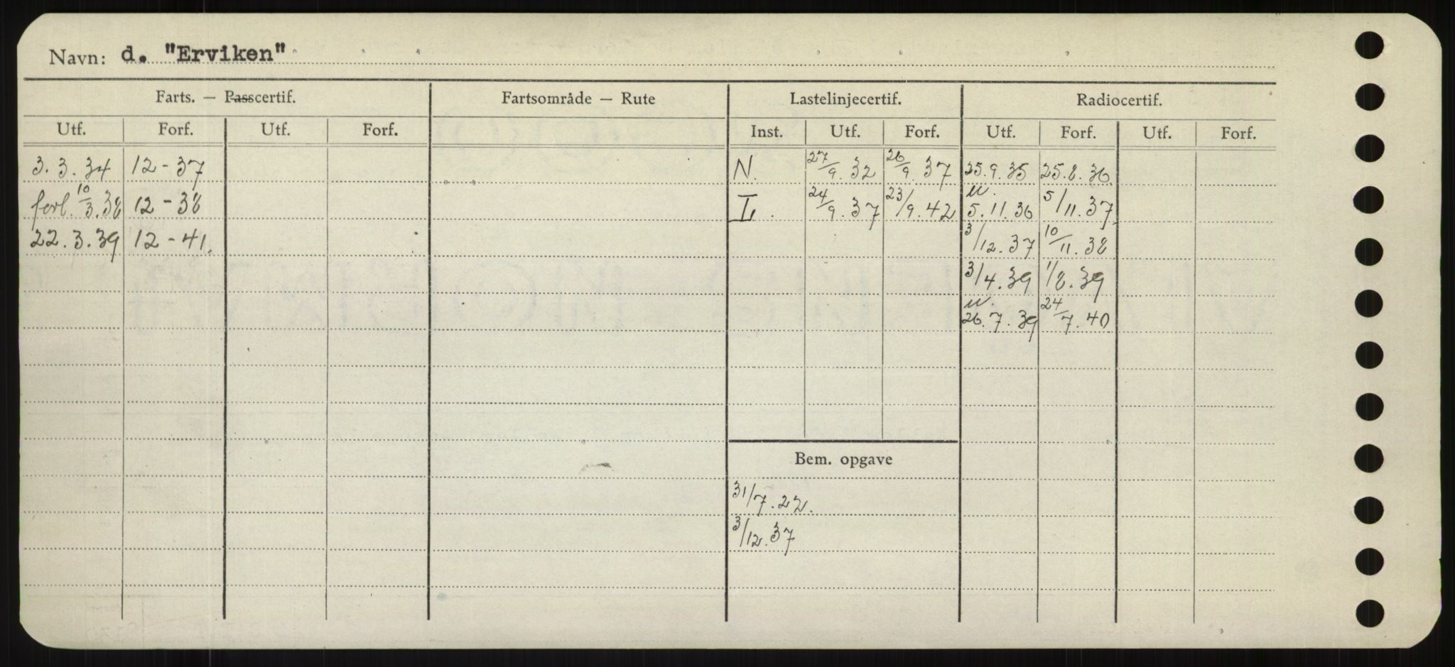 Sjøfartsdirektoratet med forløpere, Skipsmålingen, RA/S-1627/H/Hd/L0009: Fartøy, E, p. 520