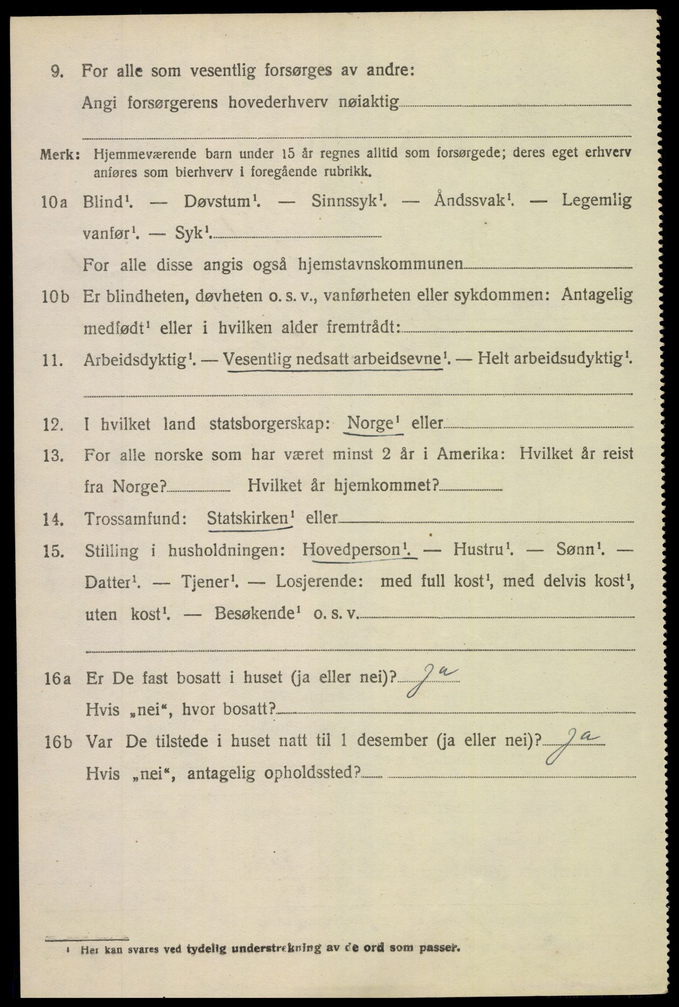 SAK, 1920 census for Holt, 1920, p. 4313