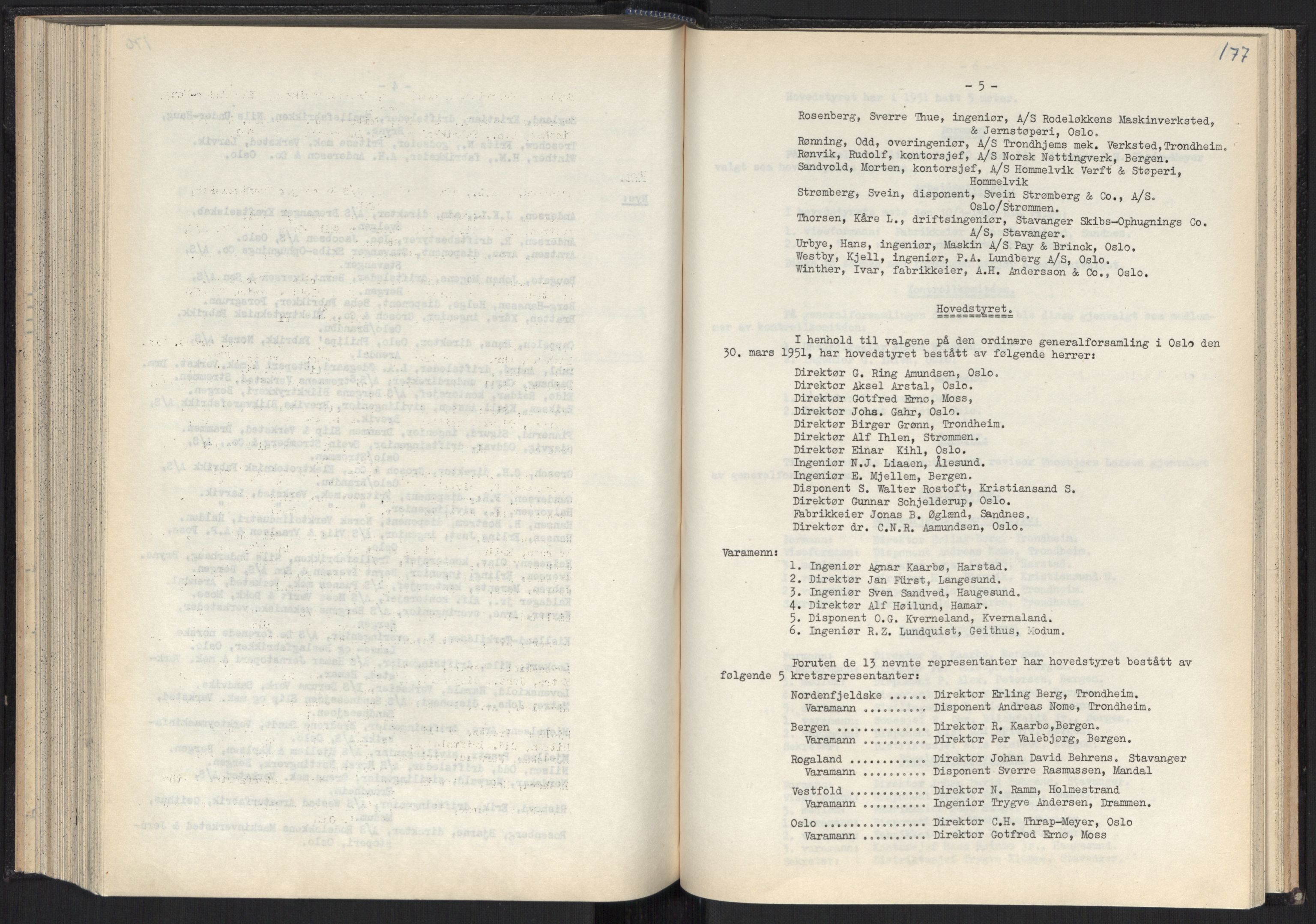 Teknologibedriftenes Landsforening TBL, AV/RA-PA-1700/A/Ad/L0007: Årsberetning med register, 1940-1951, p. 177