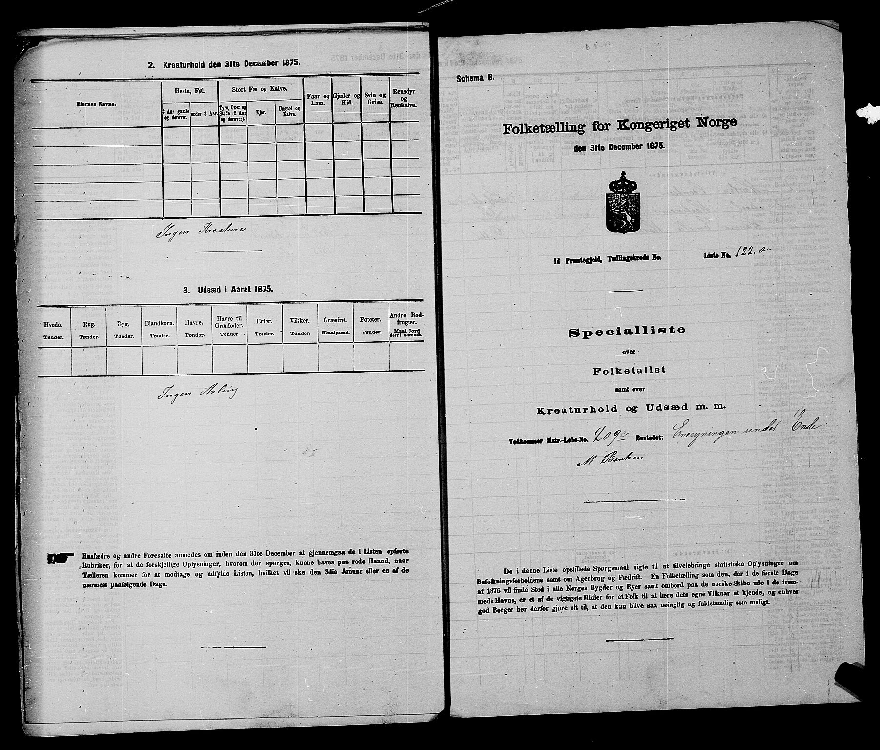 RA, 1875 census for 0117P Idd, 1875, p. 914