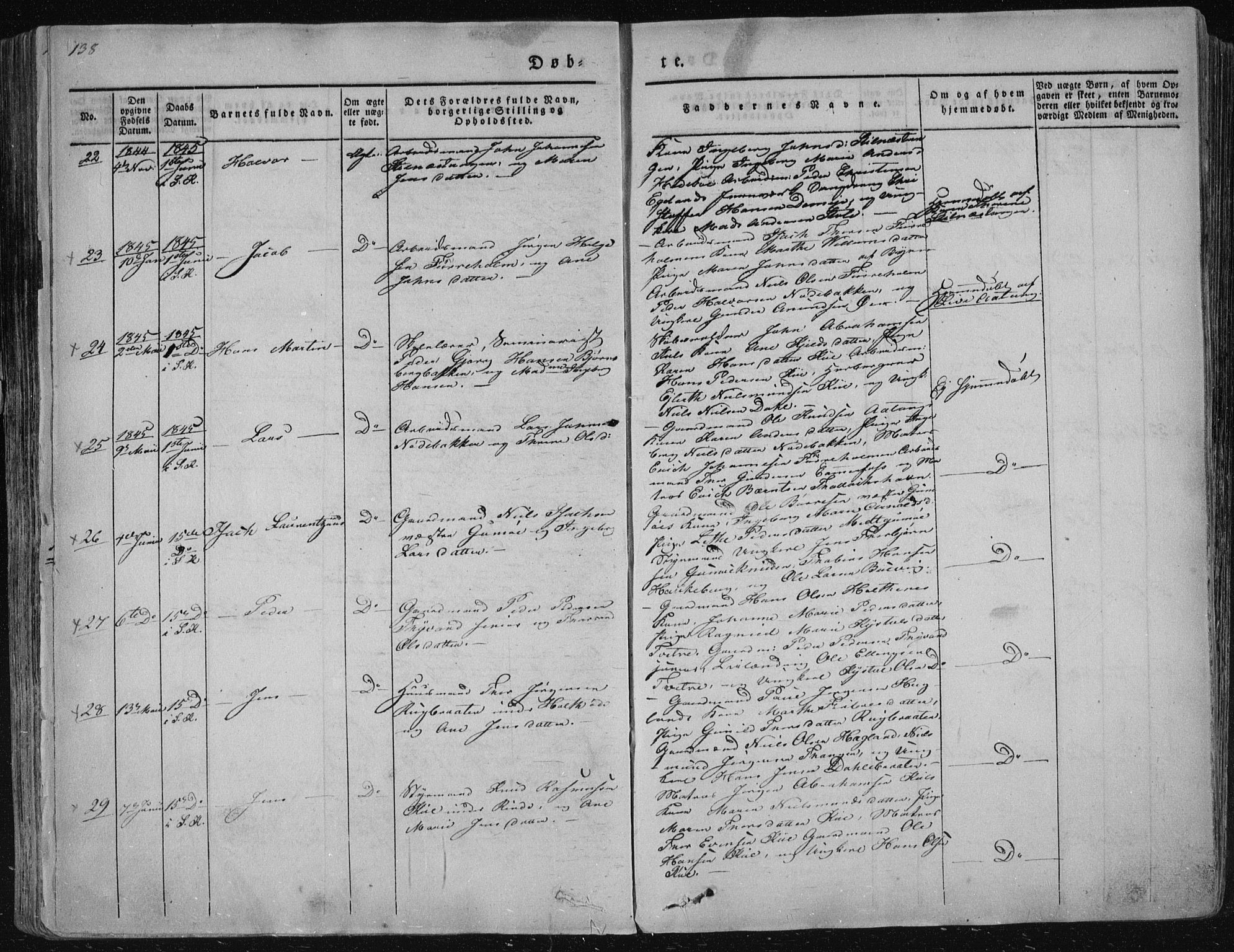 Sannidal kirkebøker, AV/SAKO-A-296/F/Fa/L0006: Parish register (official) no. 6, 1831-1847, p. 138