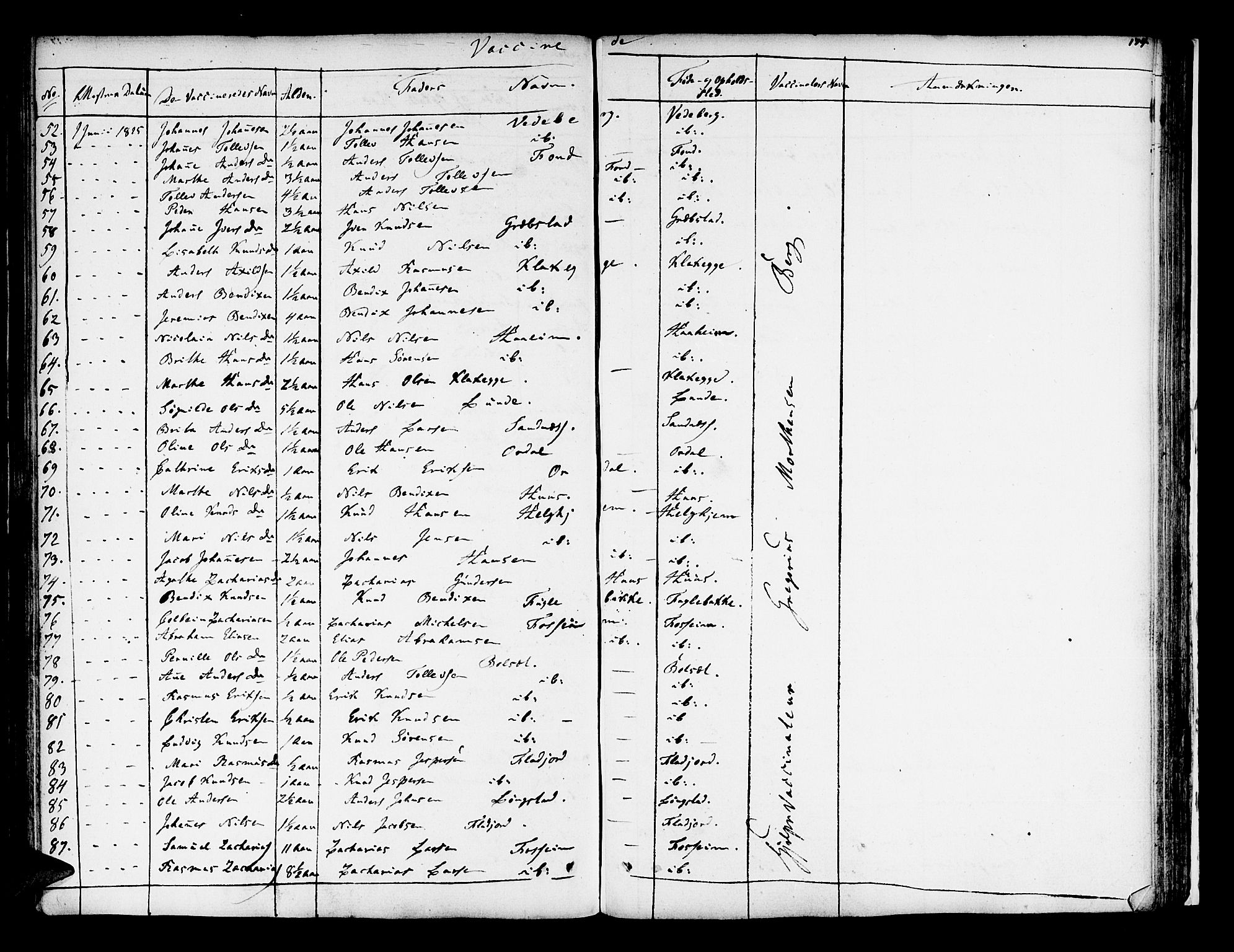 Jølster sokneprestembete, AV/SAB-A-80701/H/Haa/Haaa/L0008: Parish register (official) no. A 8, 1821-1833, p. 174