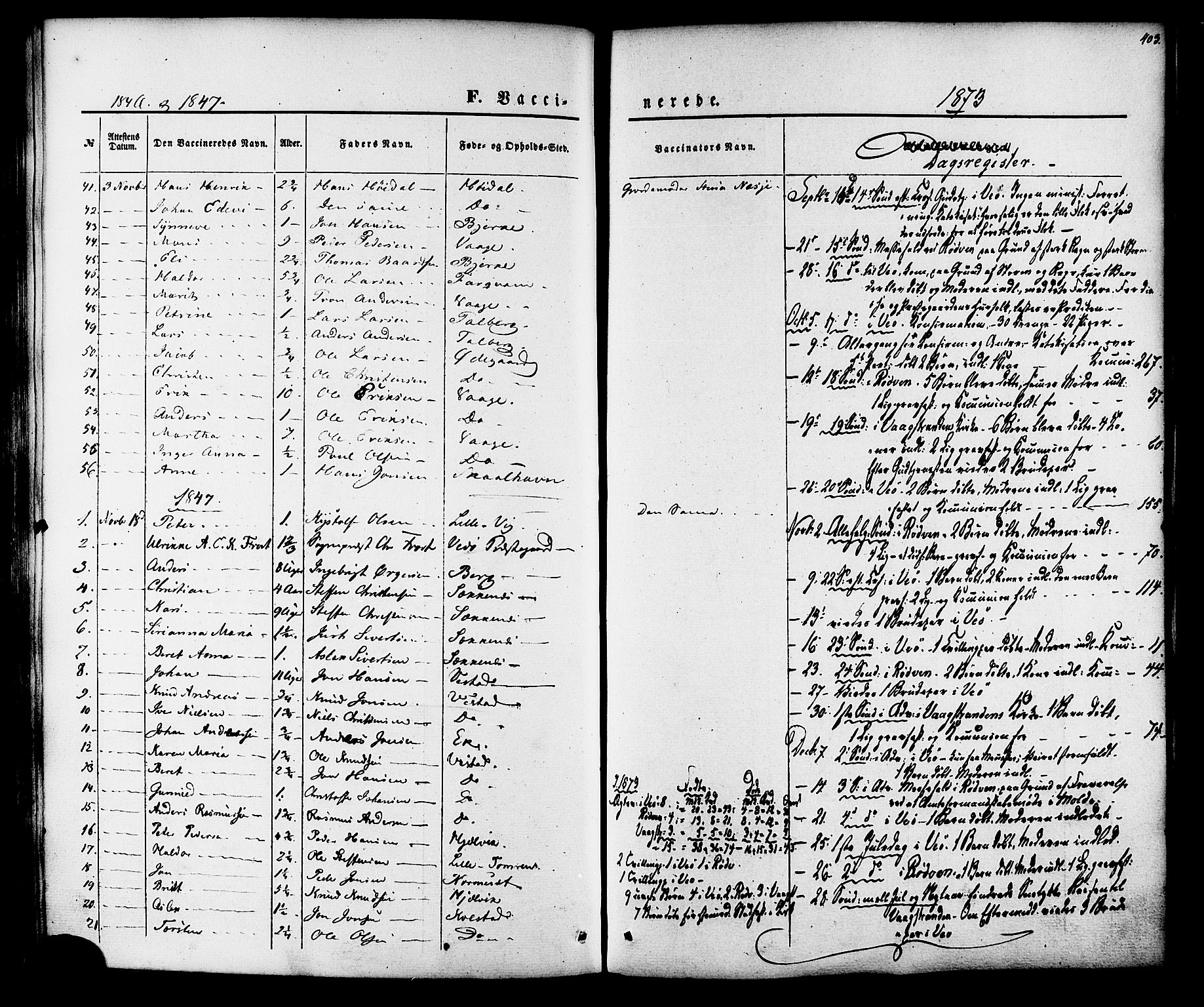 Ministerialprotokoller, klokkerbøker og fødselsregistre - Møre og Romsdal, AV/SAT-A-1454/547/L0603: Parish register (official) no. 547A05, 1846-1877, p. 403