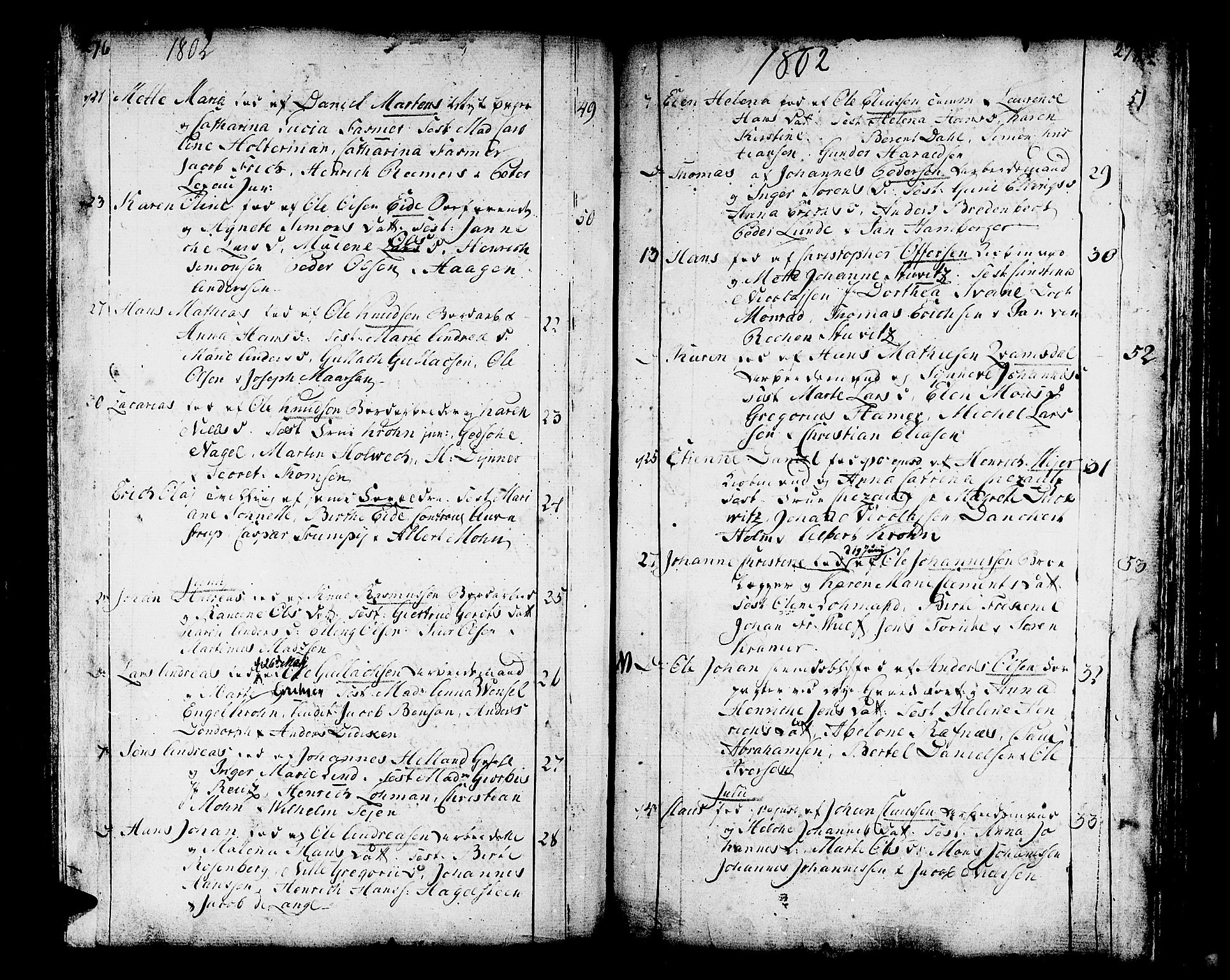 Domkirken sokneprestembete, SAB/A-74801/H/Haa/L0004: Parish register (official) no. A 4, 1763-1820, p. 276-277