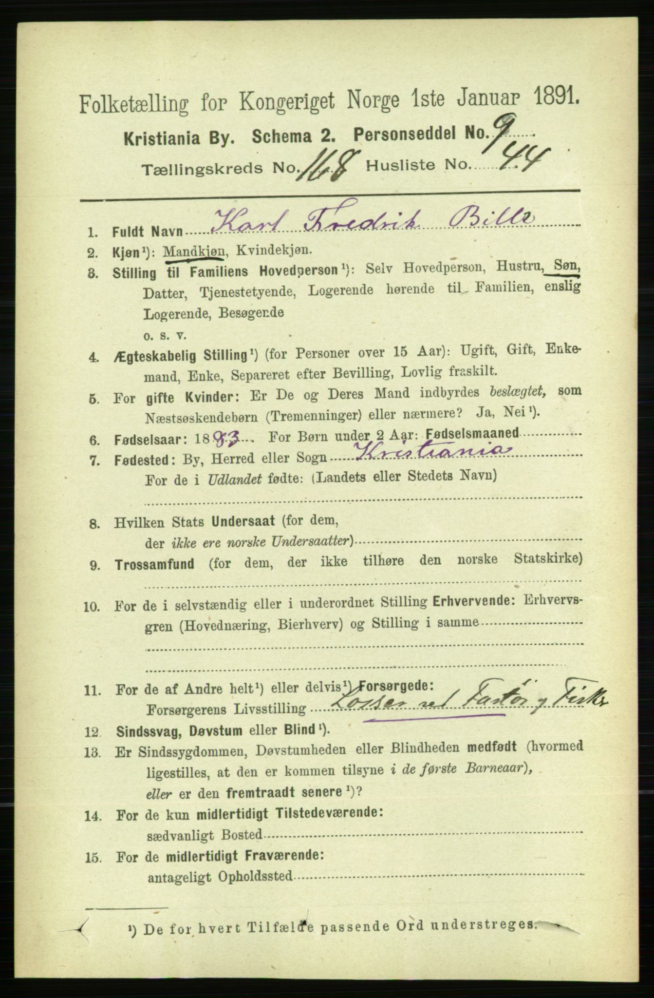 RA, 1891 census for 0301 Kristiania, 1891, p. 98670