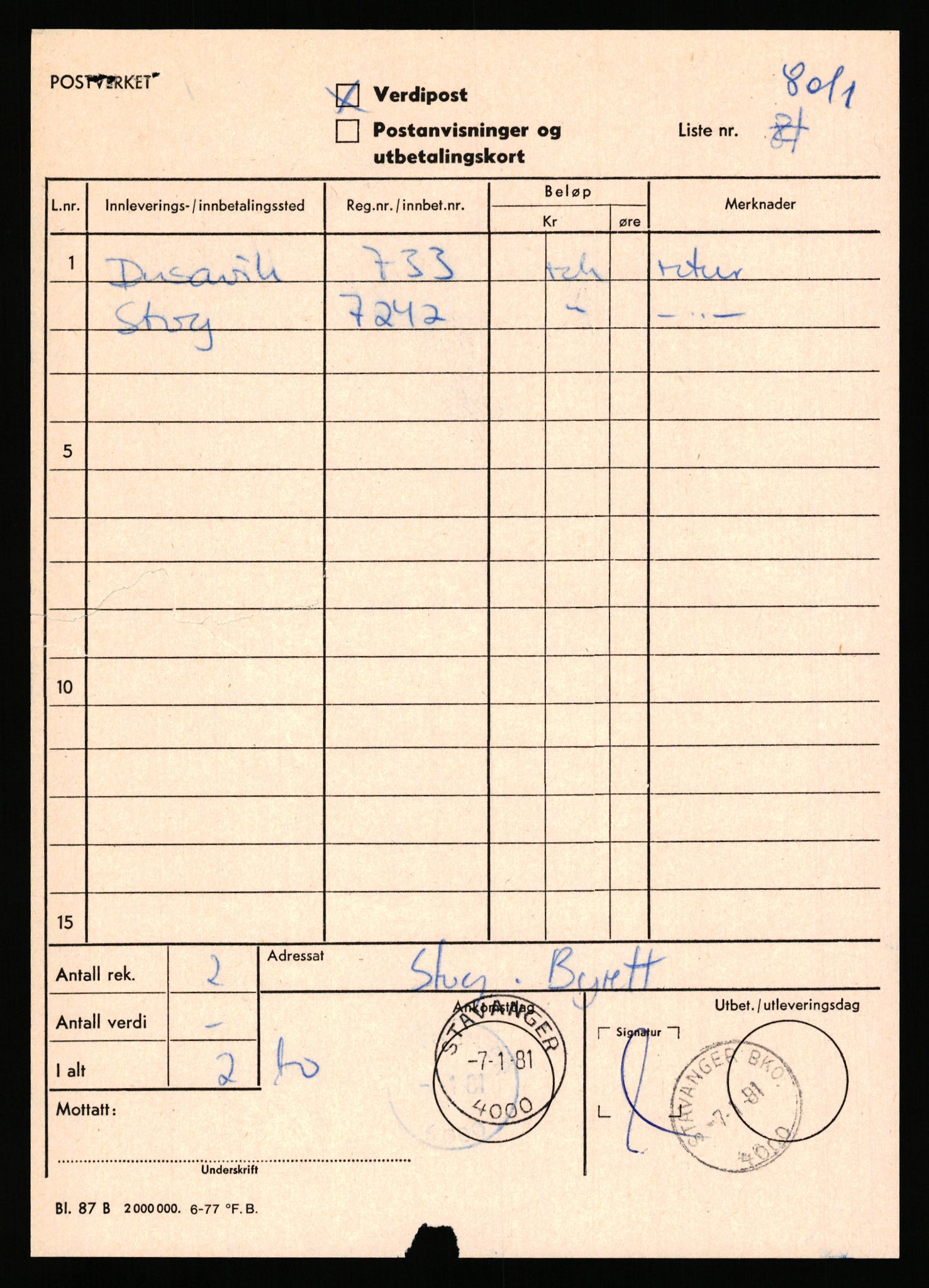 Stavanger byrett, AV/SAST-A-100455/003/F/Fh/Fhb/L0039g: A IV sak nr 147, 1980, p. 266