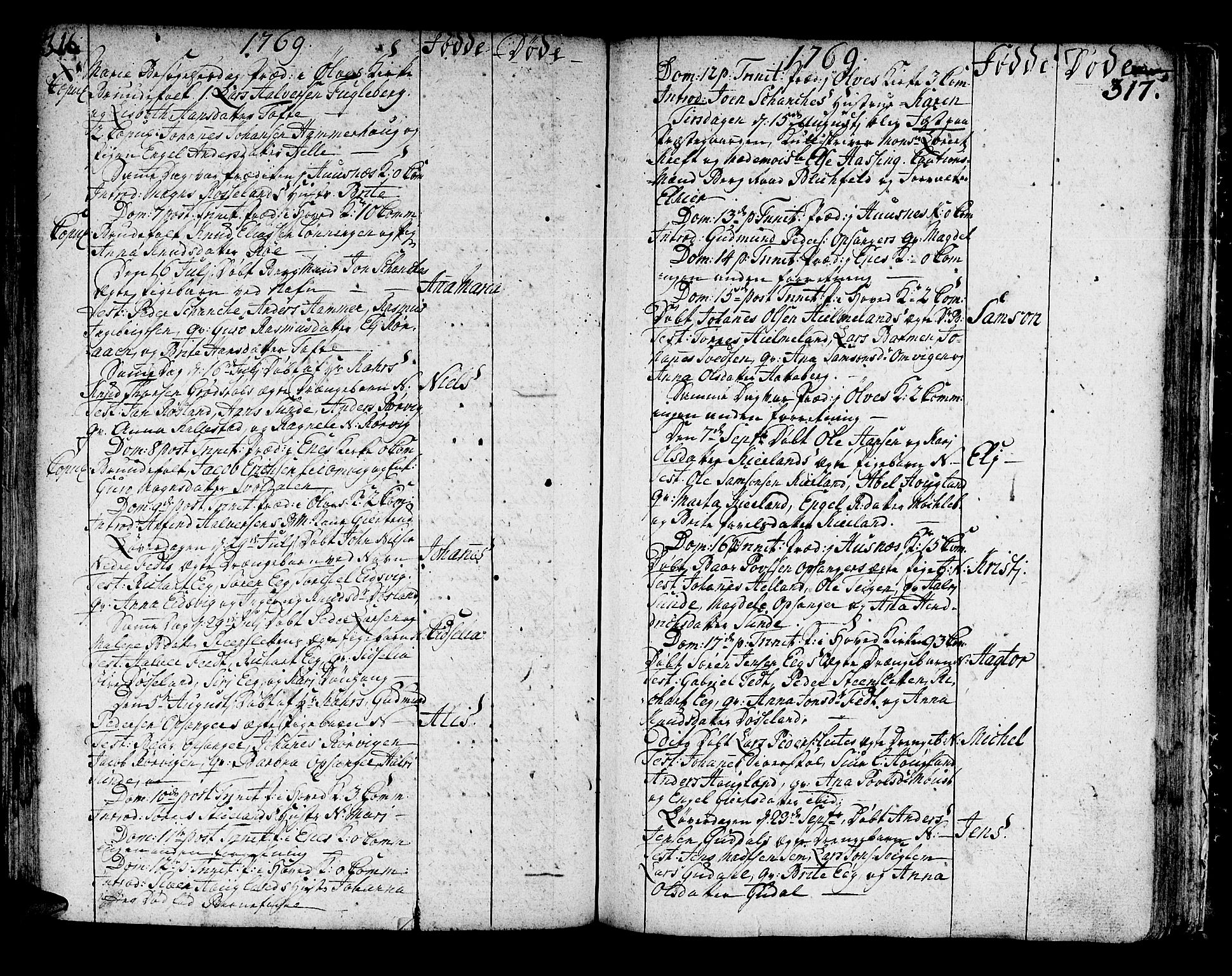 Kvinnherad sokneprestembete, SAB/A-76401/H/Haa: Parish register (official) no. A 3, 1754-1777, p. 316-317