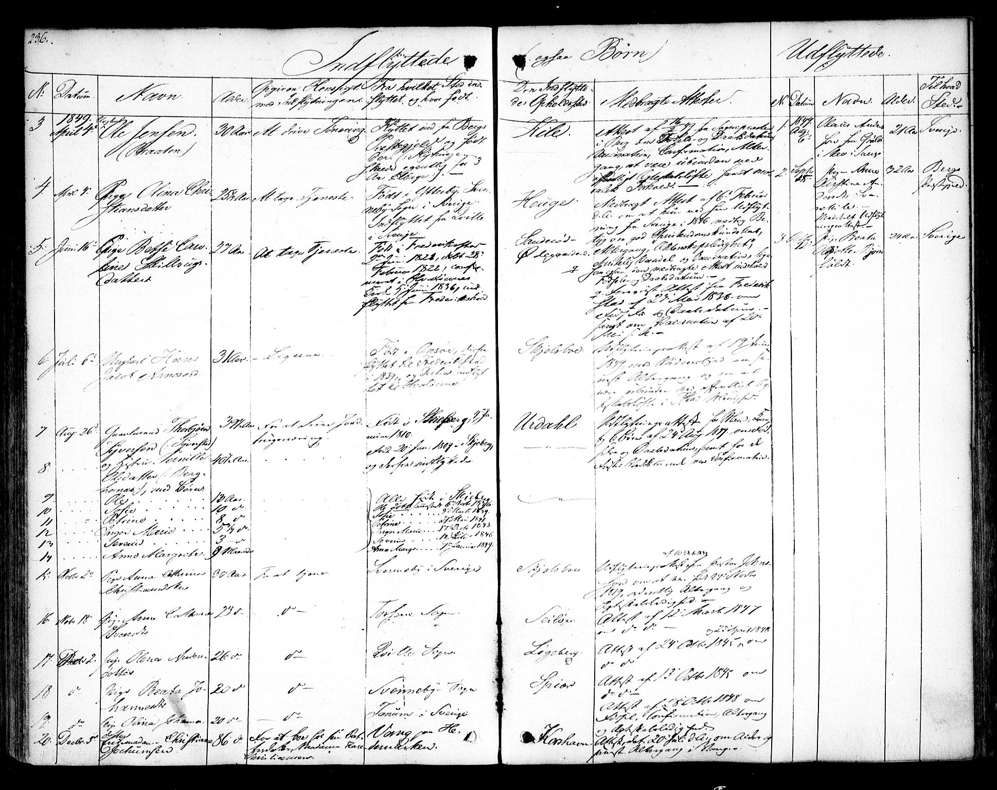 Hvaler prestekontor Kirkebøker, SAO/A-2001/F/Fa/L0006: Parish register (official) no. I 6, 1846-1863, p. 236