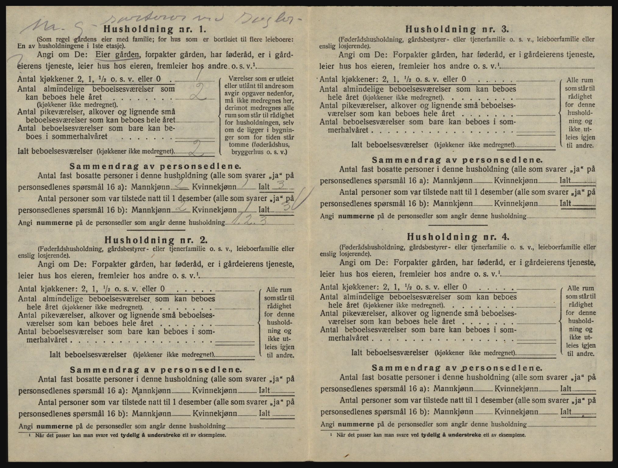 SAO, 1920 census for Glemmen, 1920, p. 112