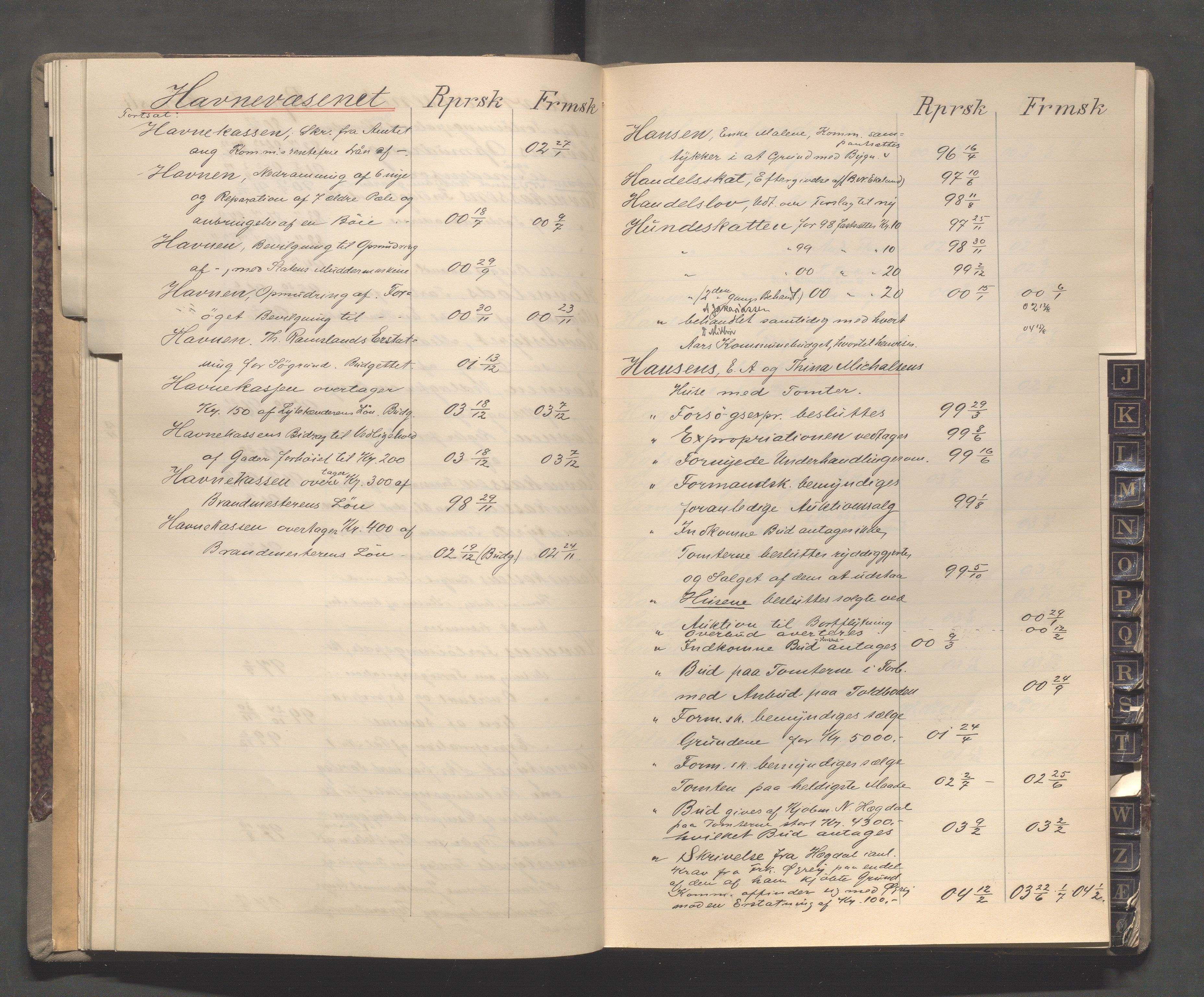 Egersund kommune (Ladested) - Formannskapet, IKAR/K-100502/C/Cb/L0001: Saksregister, 1880-1903, p. 47