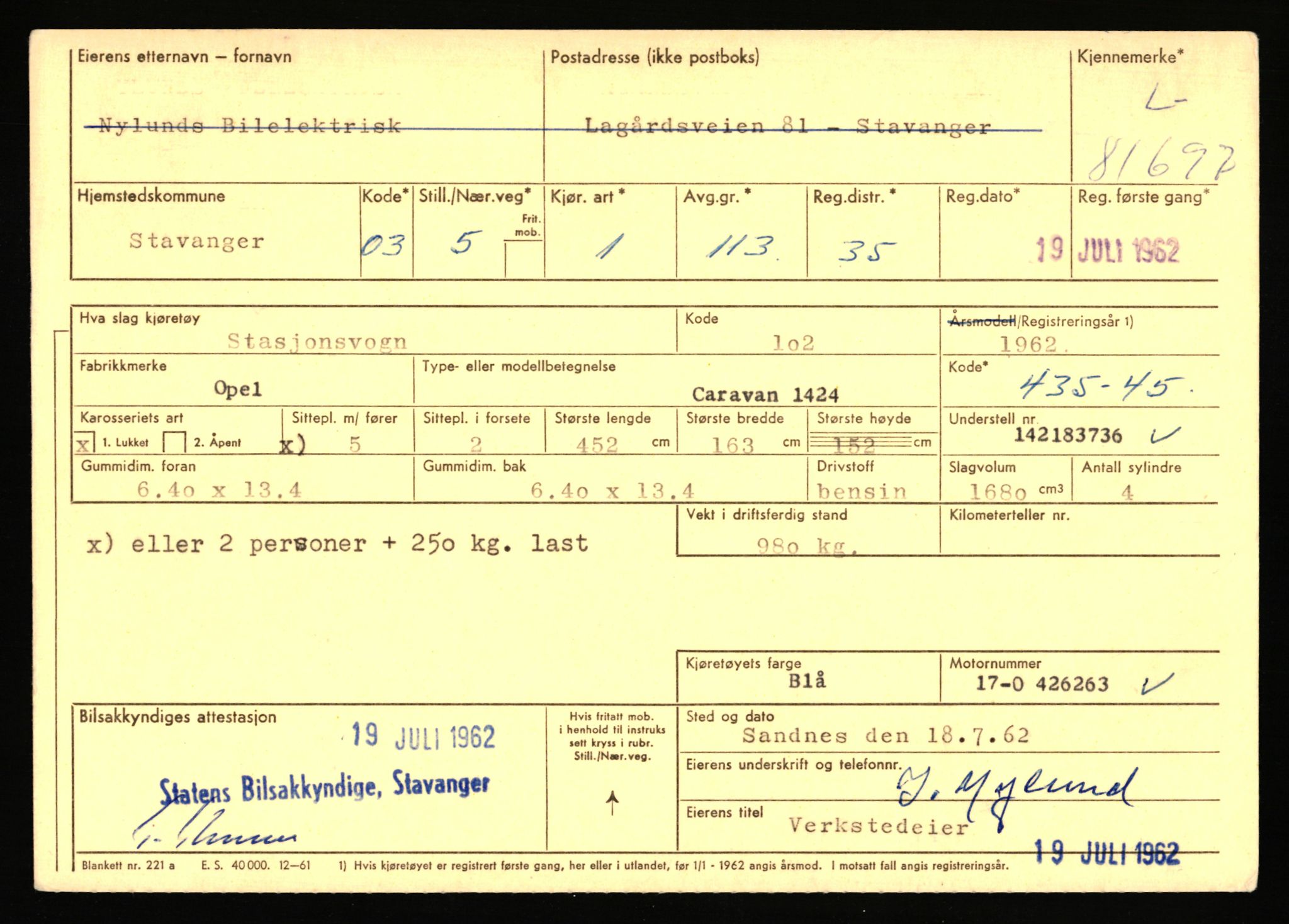 Stavanger trafikkstasjon, AV/SAST-A-101942/0/F/L0071: L-80500 - L-82199, 1930-1971, p. 2027