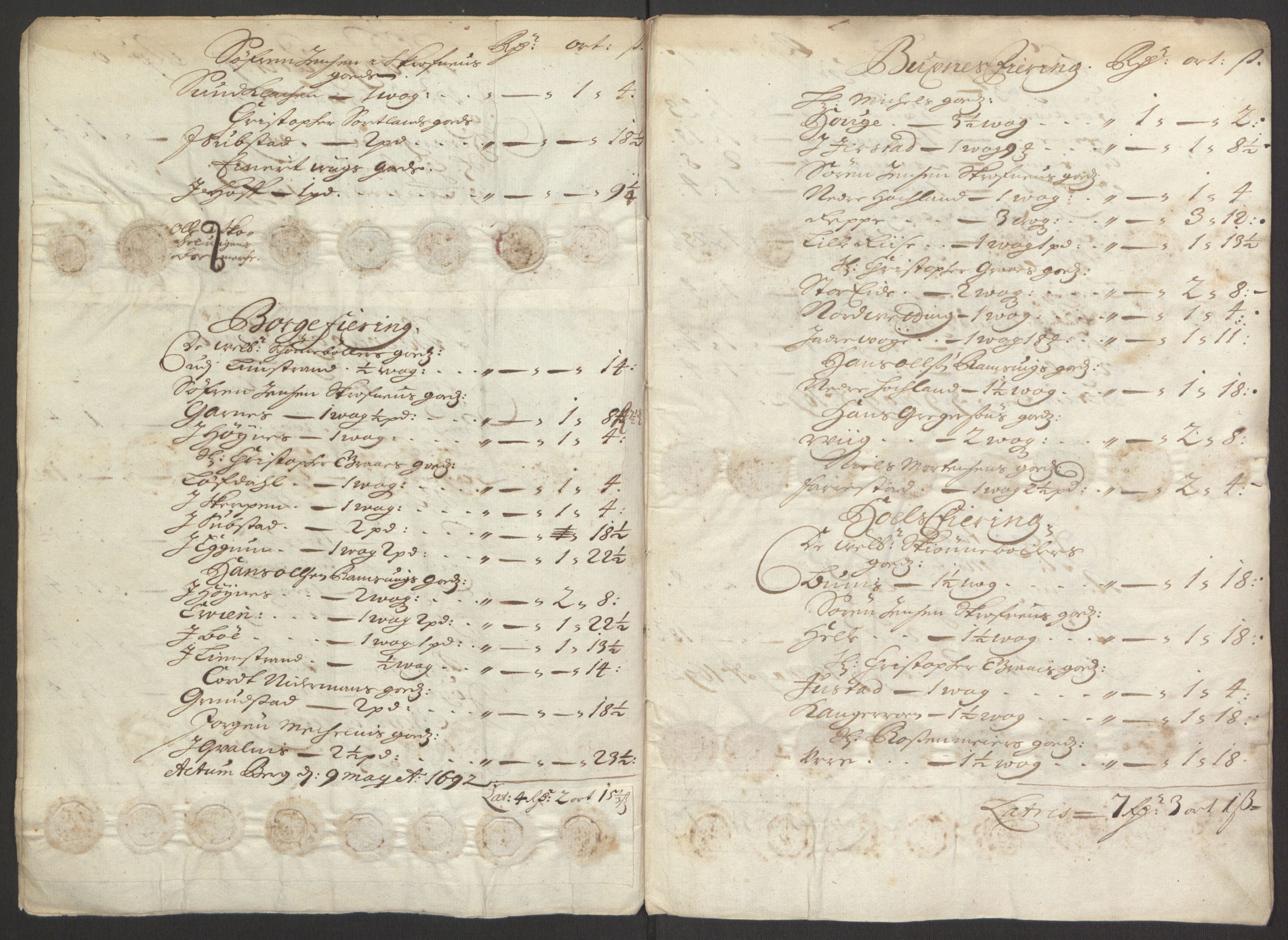 Rentekammeret inntil 1814, Reviderte regnskaper, Fogderegnskap, AV/RA-EA-4092/R67/L4675: Fogderegnskap Vesterålen, Andenes og Lofoten, 1691-1693, p. 141