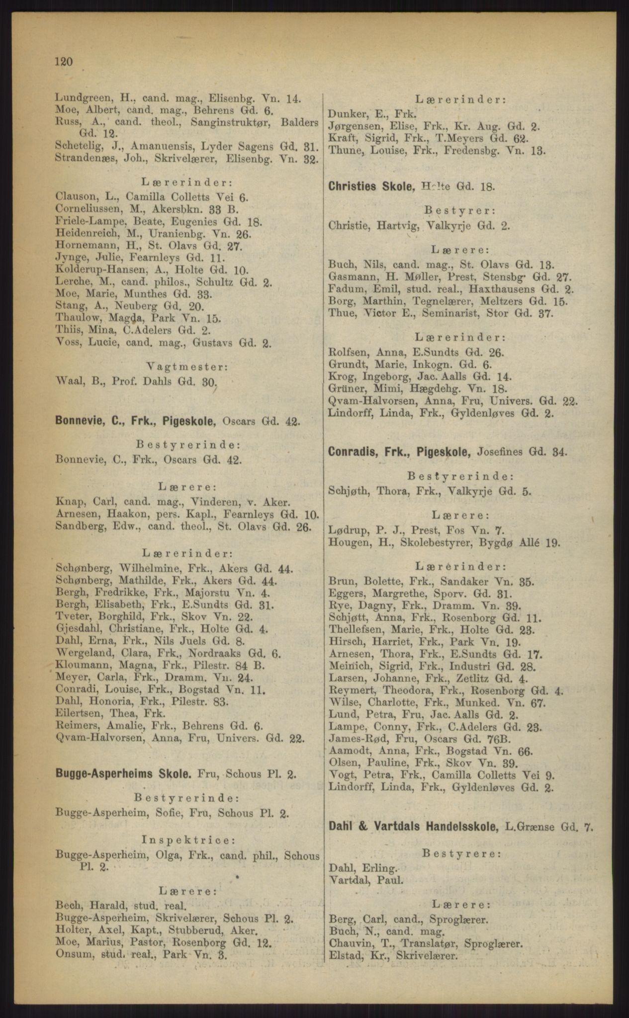 Kristiania/Oslo adressebok, PUBL/-, 1903, p. 120