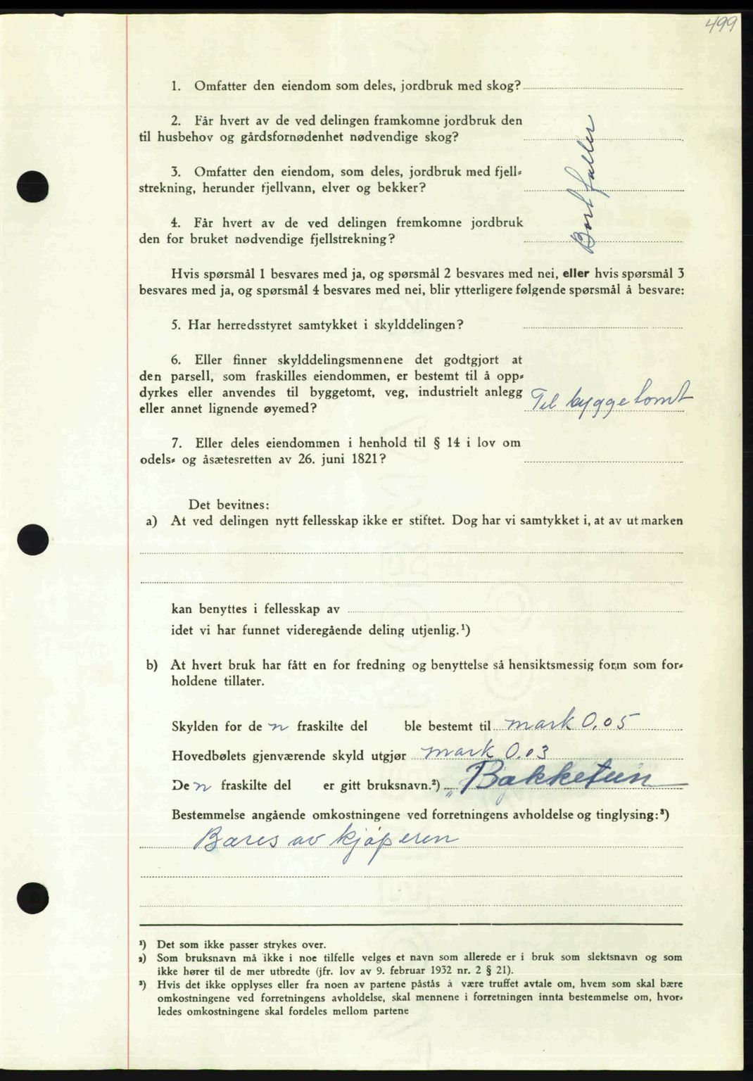 Nordmøre sorenskriveri, AV/SAT-A-4132/1/2/2Ca: Mortgage book no. A109, 1948-1948, Diary no: : 2799/1948