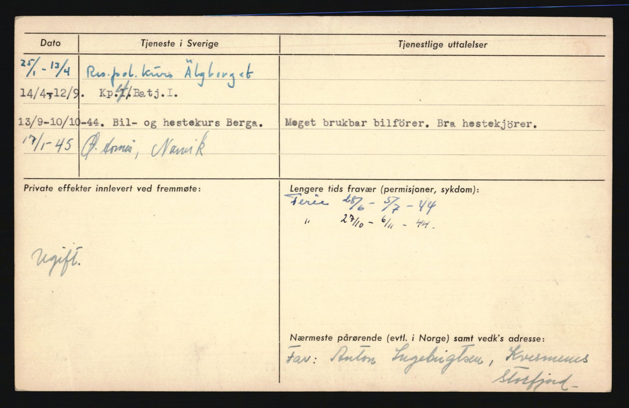 Forsvaret, Troms infanteriregiment nr. 16, AV/RA-RAFA-3146/P/Pa/L0019: Rulleblad for regimentets menige mannskaper, årsklasse 1935, 1935, p. 464