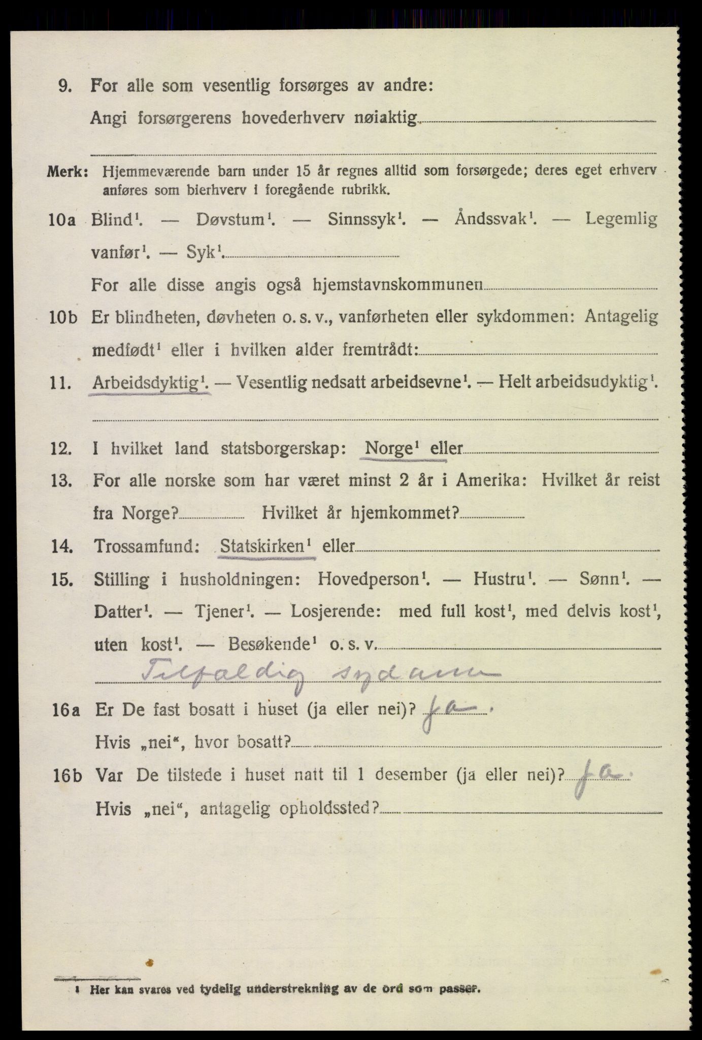 SAH, 1920 census for Stange, 1920, p. 5402