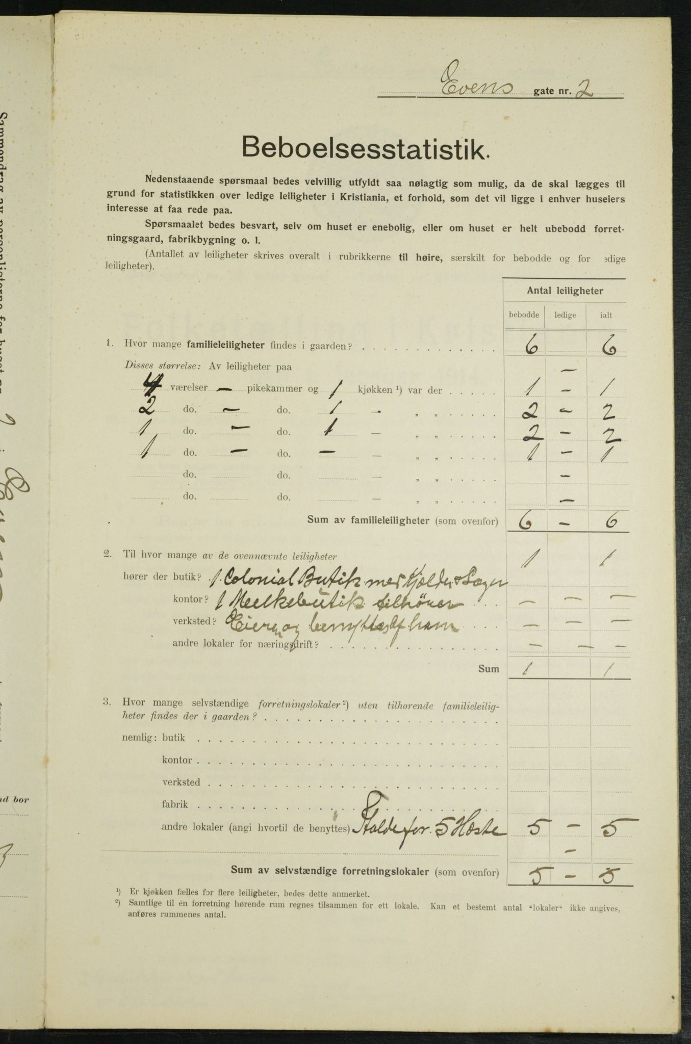 OBA, Municipal Census 1914 for Kristiania, 1914, p. 23029