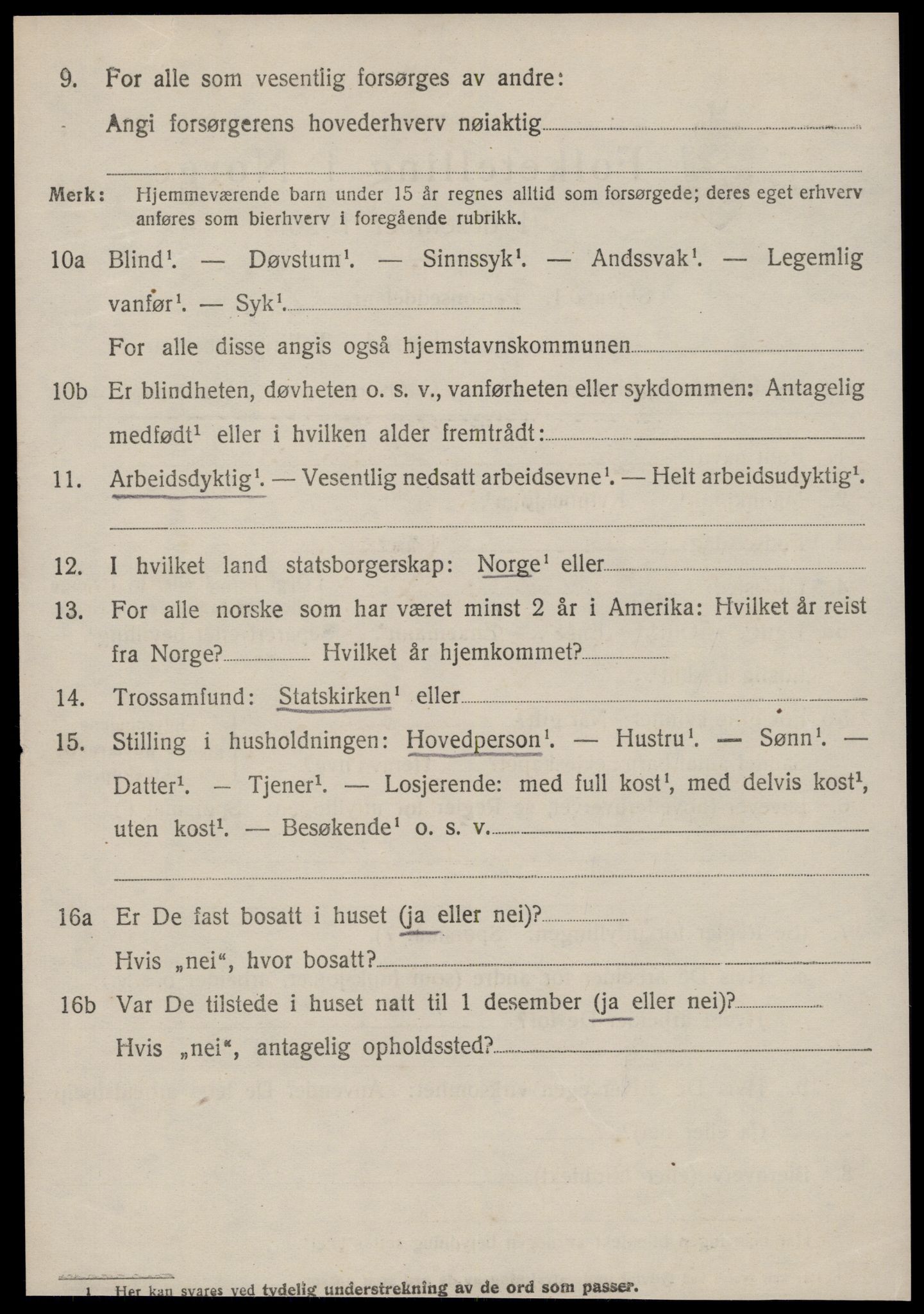 SAT, 1920 census for Grytten, 1920, p. 2621