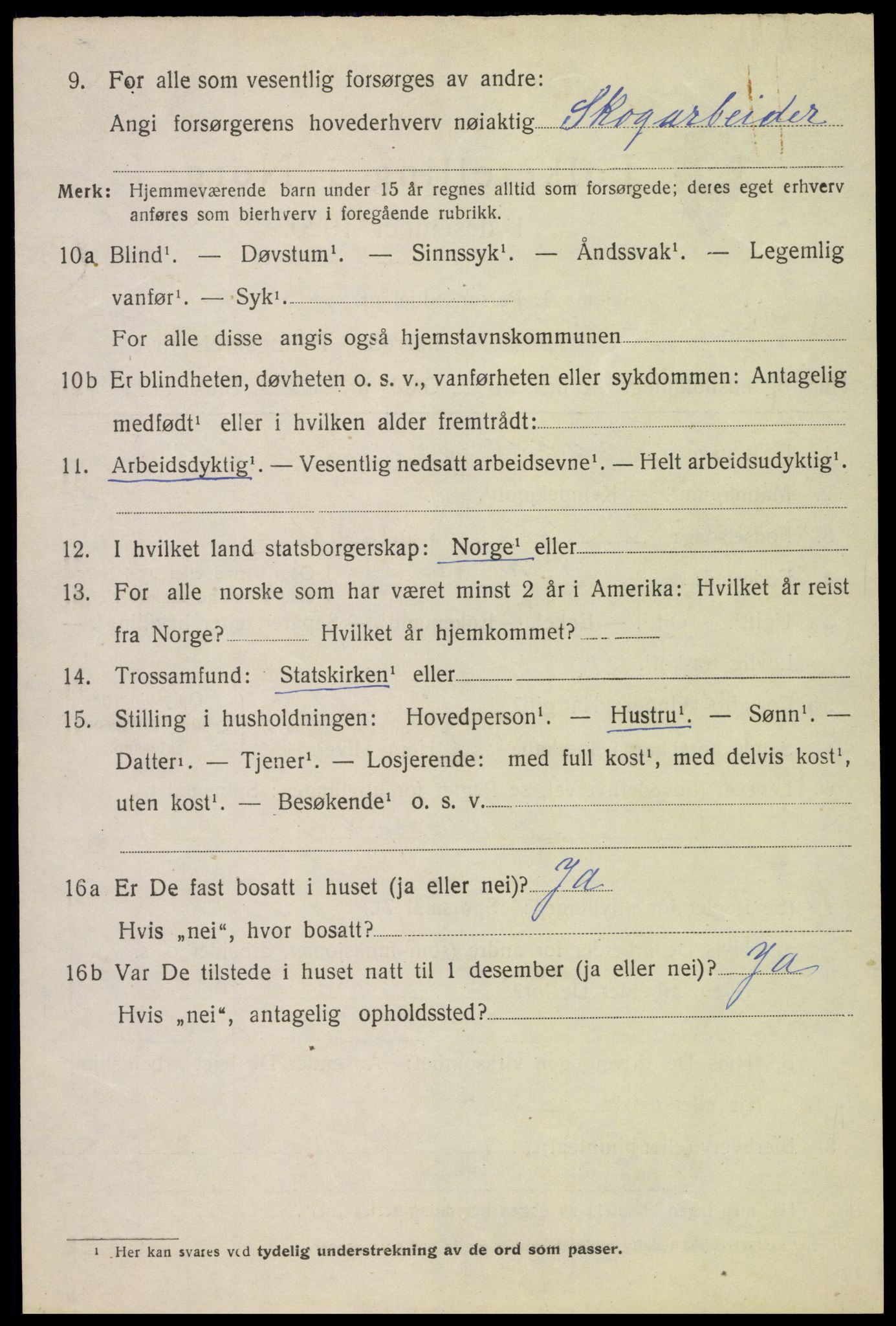 SAH, 1920 census for Sør-Odal, 1920, p. 9278