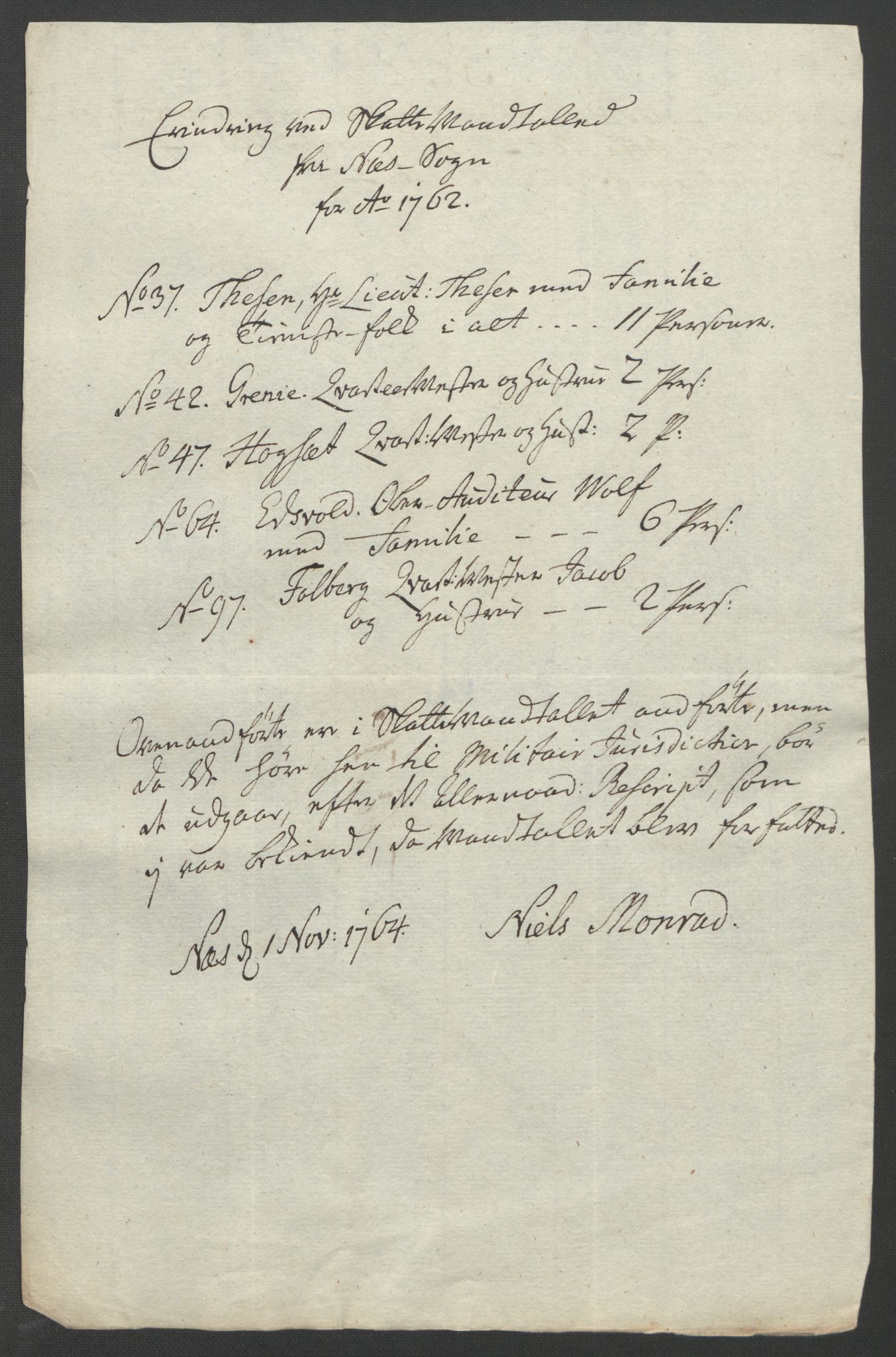 Rentekammeret inntil 1814, Reviderte regnskaper, Fogderegnskap, RA/EA-4092/R12/L0802: Ekstraskatten Øvre Romerike, 1762, p. 521