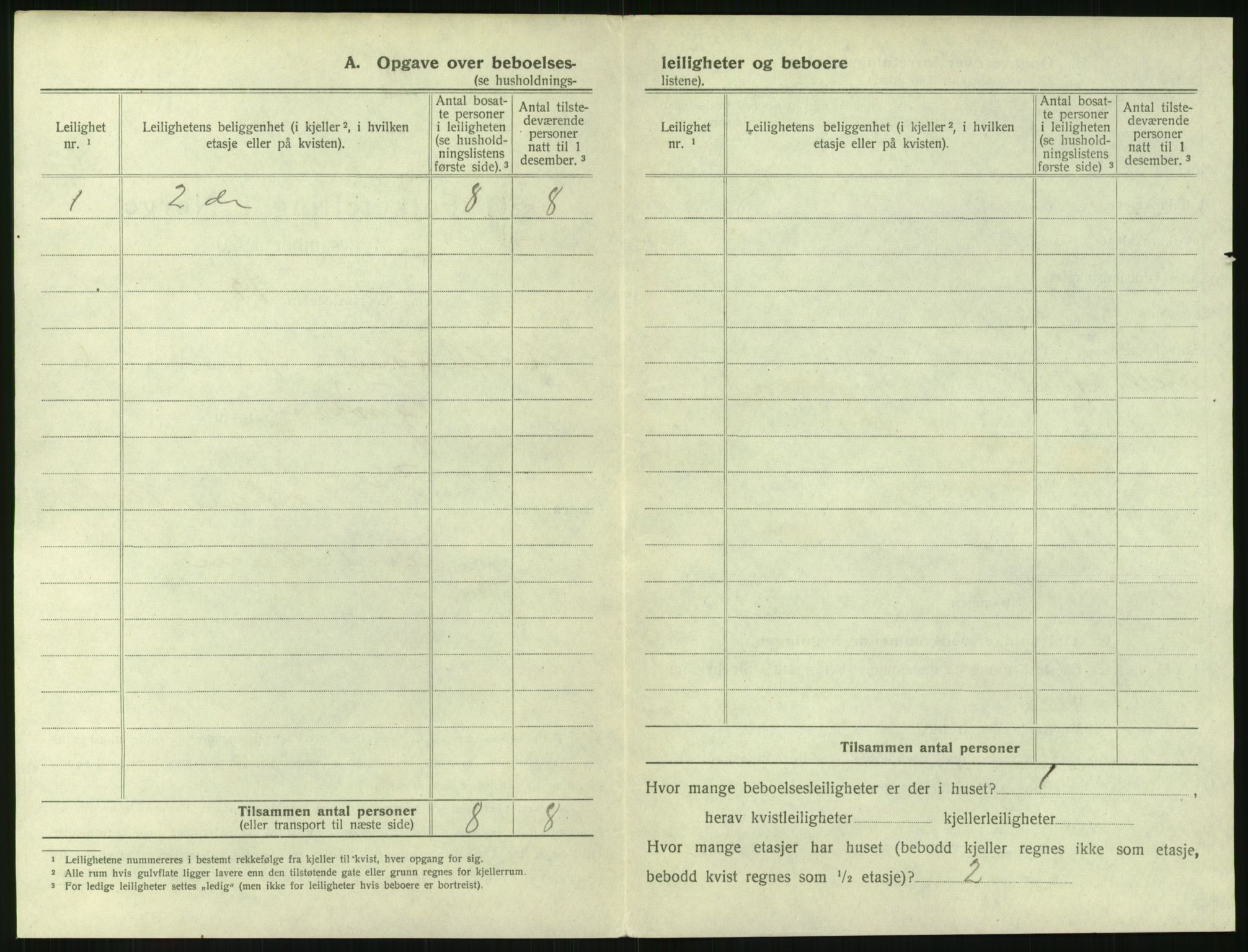 SAH, 1920 census for Lillehammer, 1920, p. 757