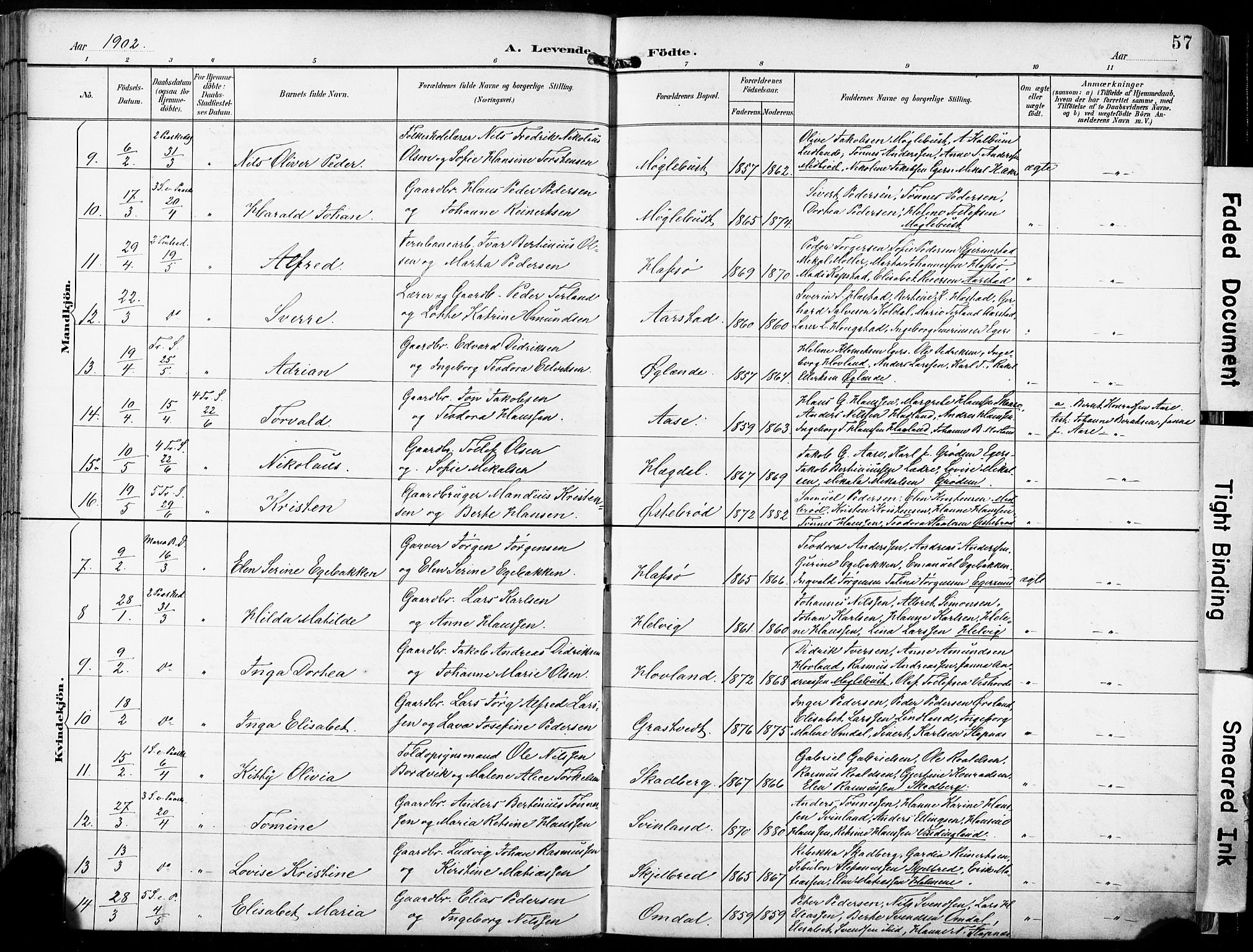 Eigersund sokneprestkontor, AV/SAST-A-101807/S08/L0018: Parish register (official) no. A 17, 1892-1905, p. 57