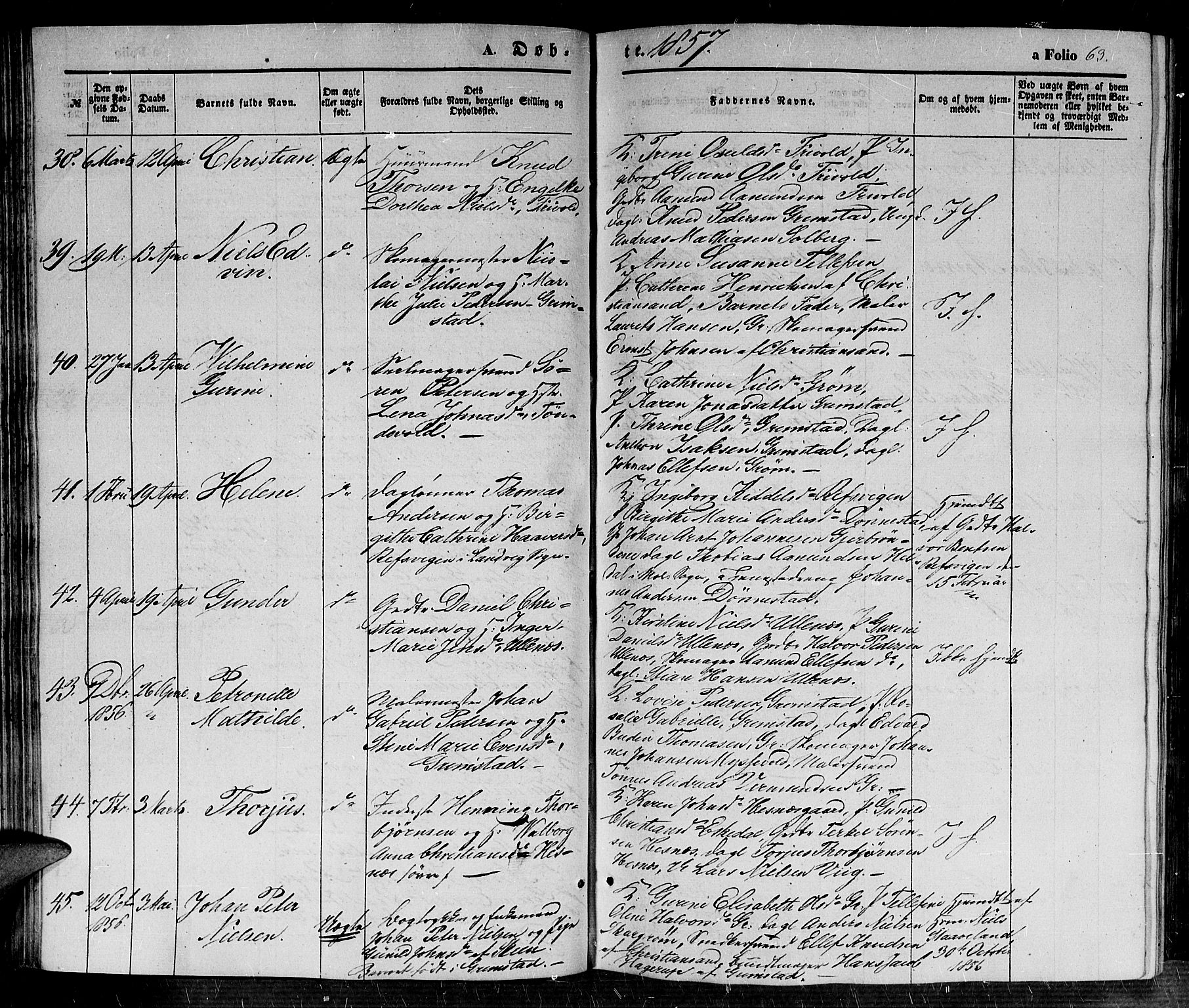 Fjære sokneprestkontor, SAK/1111-0011/F/Fb/L0008: Parish register (copy) no. B 8, 1854-1867, p. 63