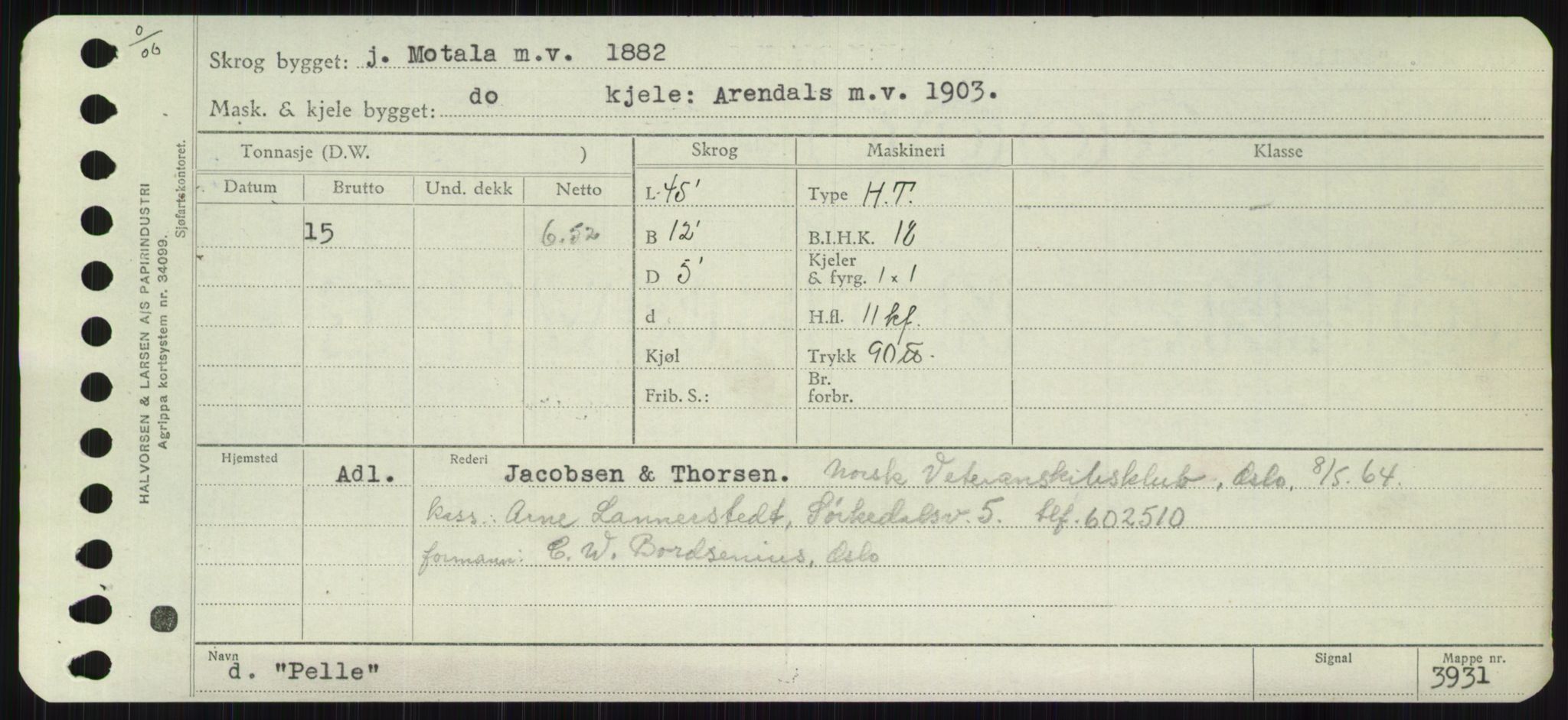 Sjøfartsdirektoratet med forløpere, Skipsmålingen, AV/RA-S-1627/H/Ha/L0004/0002: Fartøy, Mas-R / Fartøy, Odin-R, p. 257