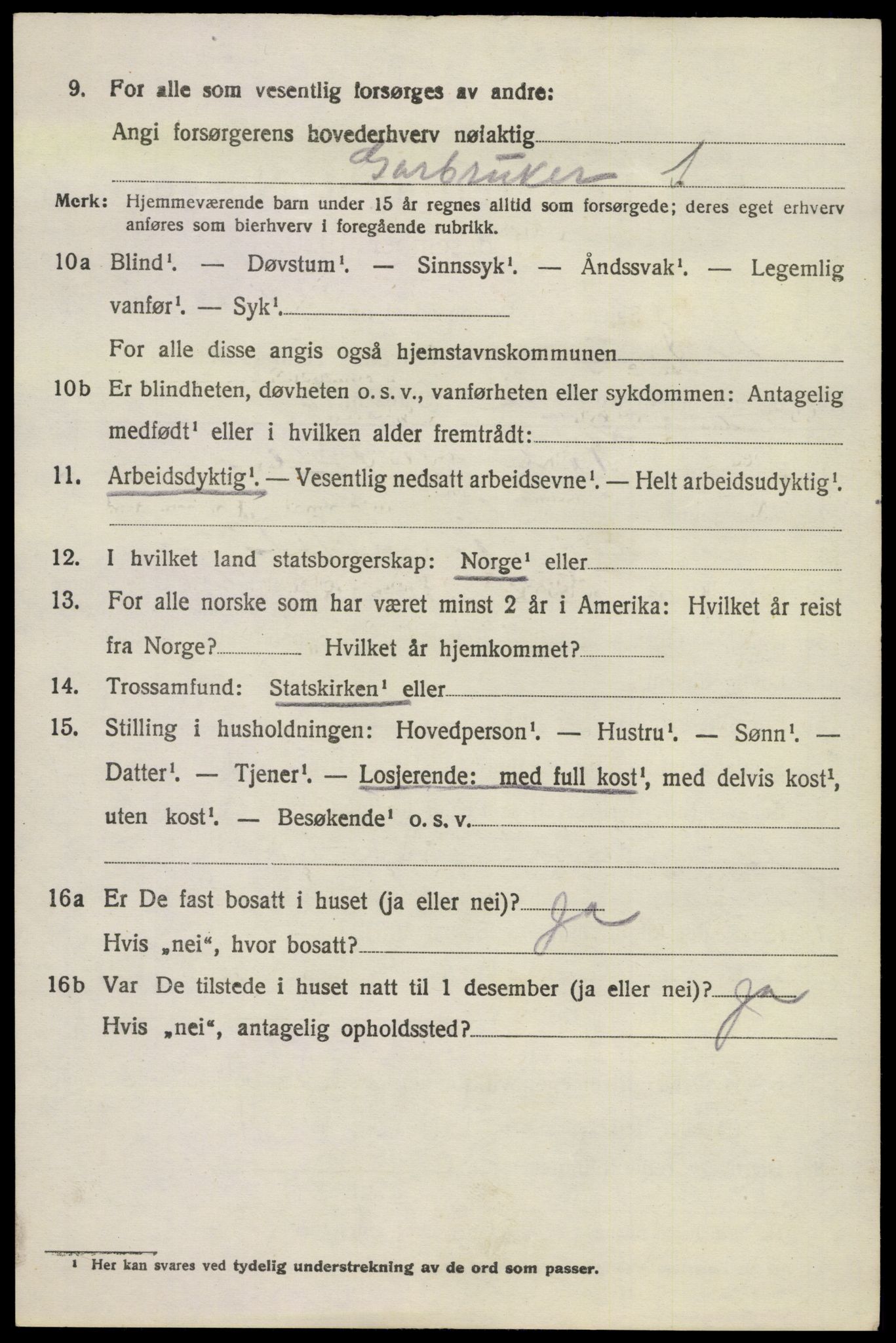 SAKO, 1920 census for Hedrum, 1920, p. 9910