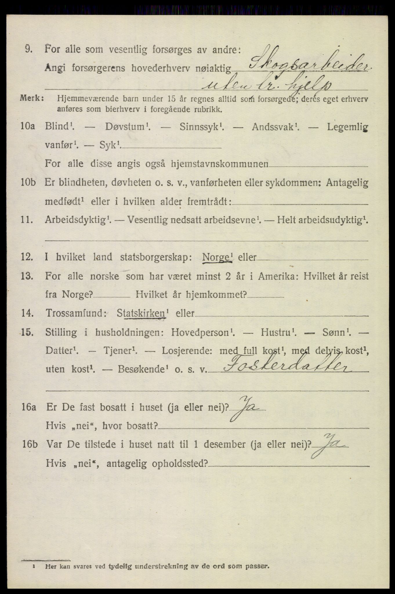 SAH, 1920 census for Grue, 1920, p. 8042