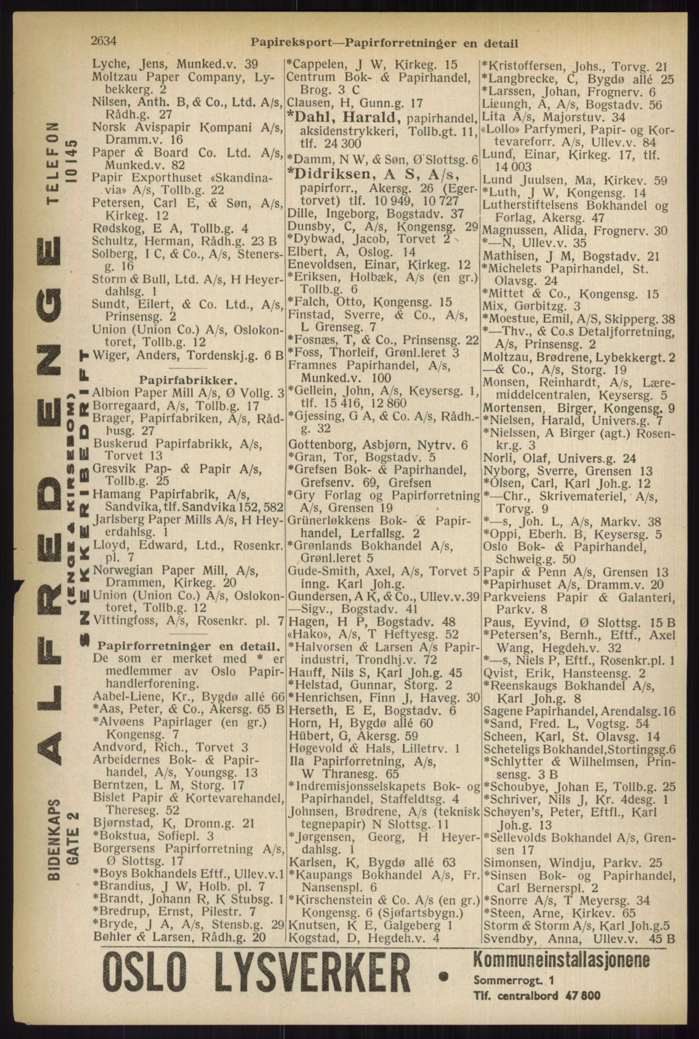 Kristiania/Oslo adressebok, PUBL/-, 1937, p. 2634