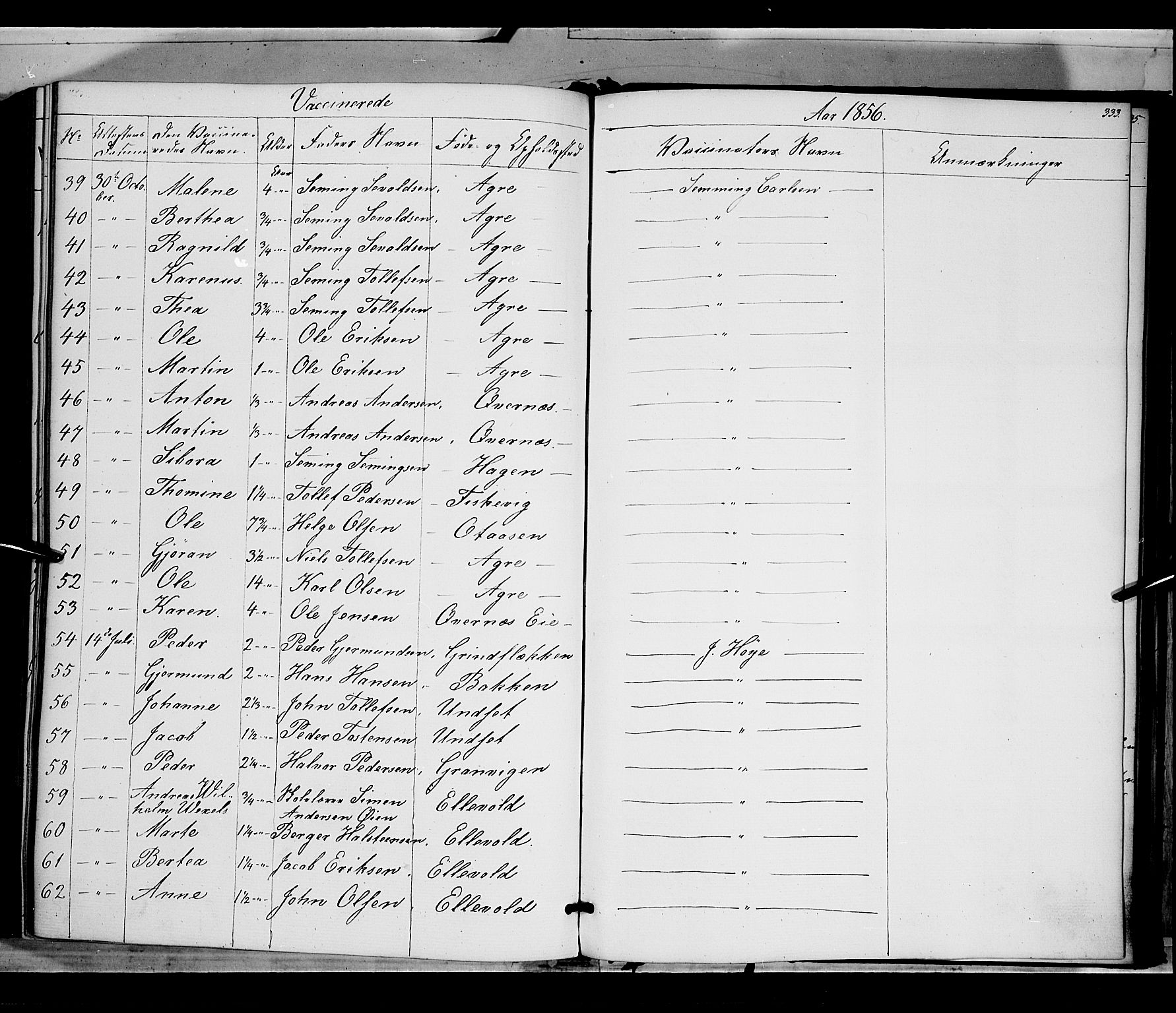 Rendalen prestekontor, SAH/PREST-054/H/Ha/Haa/L0005: Parish register (official) no. 5, 1853-1866, p. 333