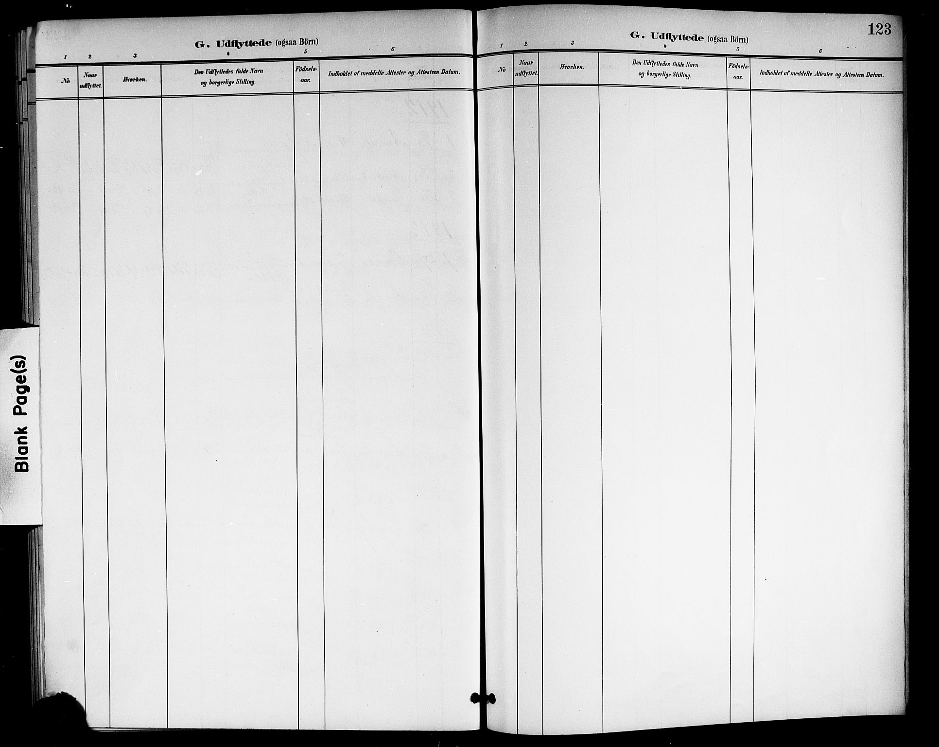 Rollag kirkebøker, AV/SAKO-A-240/G/Gb/L0003: Parish register (copy) no. II 3, 1897-1919, p. 123