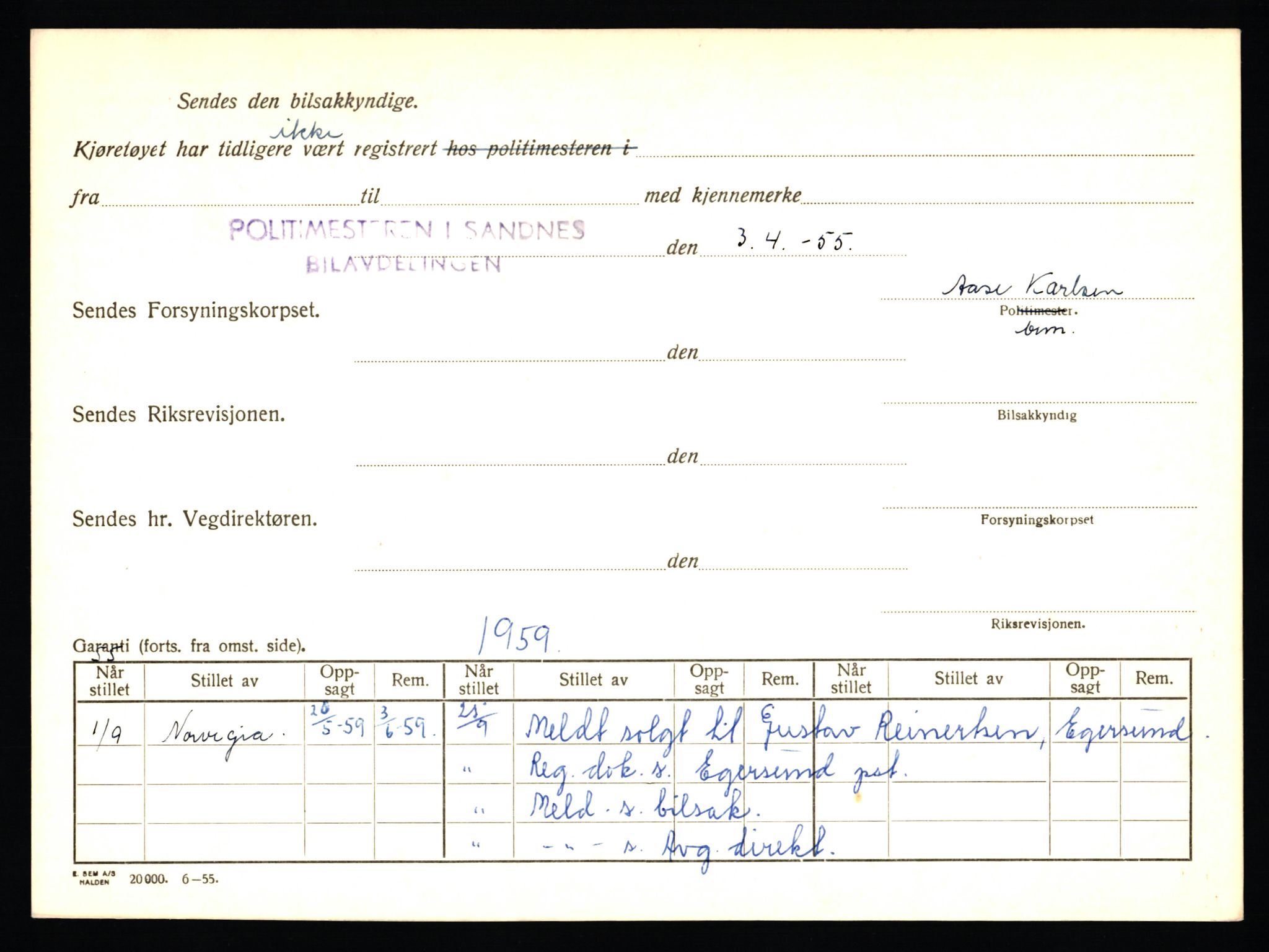 Stavanger trafikkstasjon, SAST/A-101942/0/F/L0034: L-18600 - L-19099, 1930-1971, p. 1096