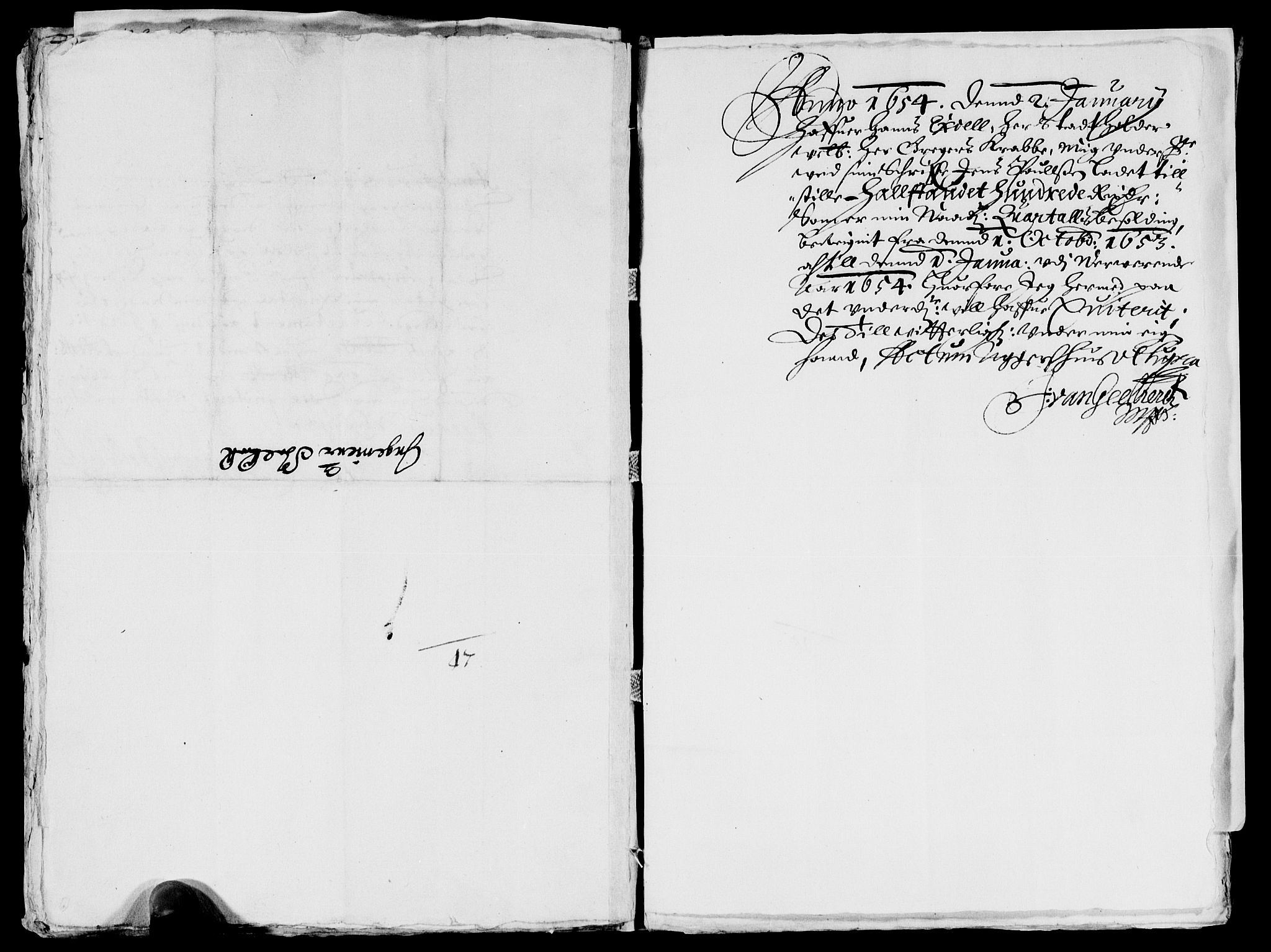 Rentekammeret inntil 1814, Reviderte regnskaper, Lensregnskaper, AV/RA-EA-5023/R/Rb/Rba/L0218: Akershus len, 1653-1654