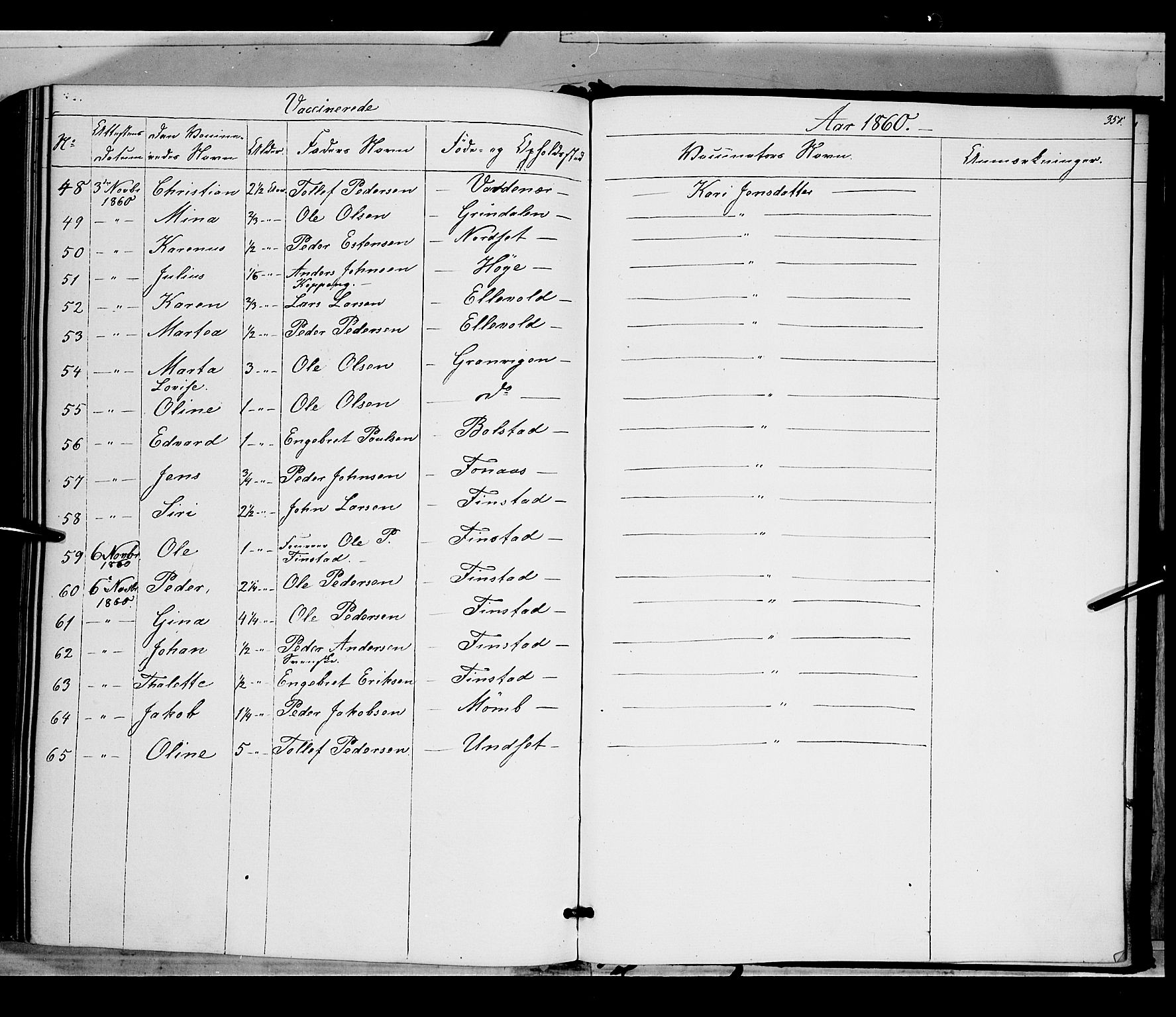 Rendalen prestekontor, SAH/PREST-054/H/Ha/Haa/L0005: Parish register (official) no. 5, 1853-1866, p. 351