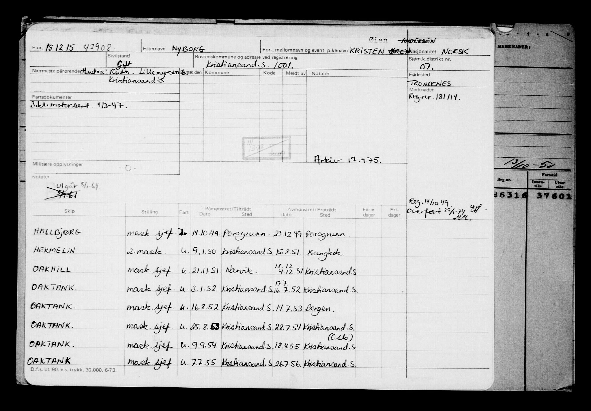 Direktoratet for sjømenn, AV/RA-S-3545/G/Gb/L0135: Hovedkort, 1915-1916, p. 261