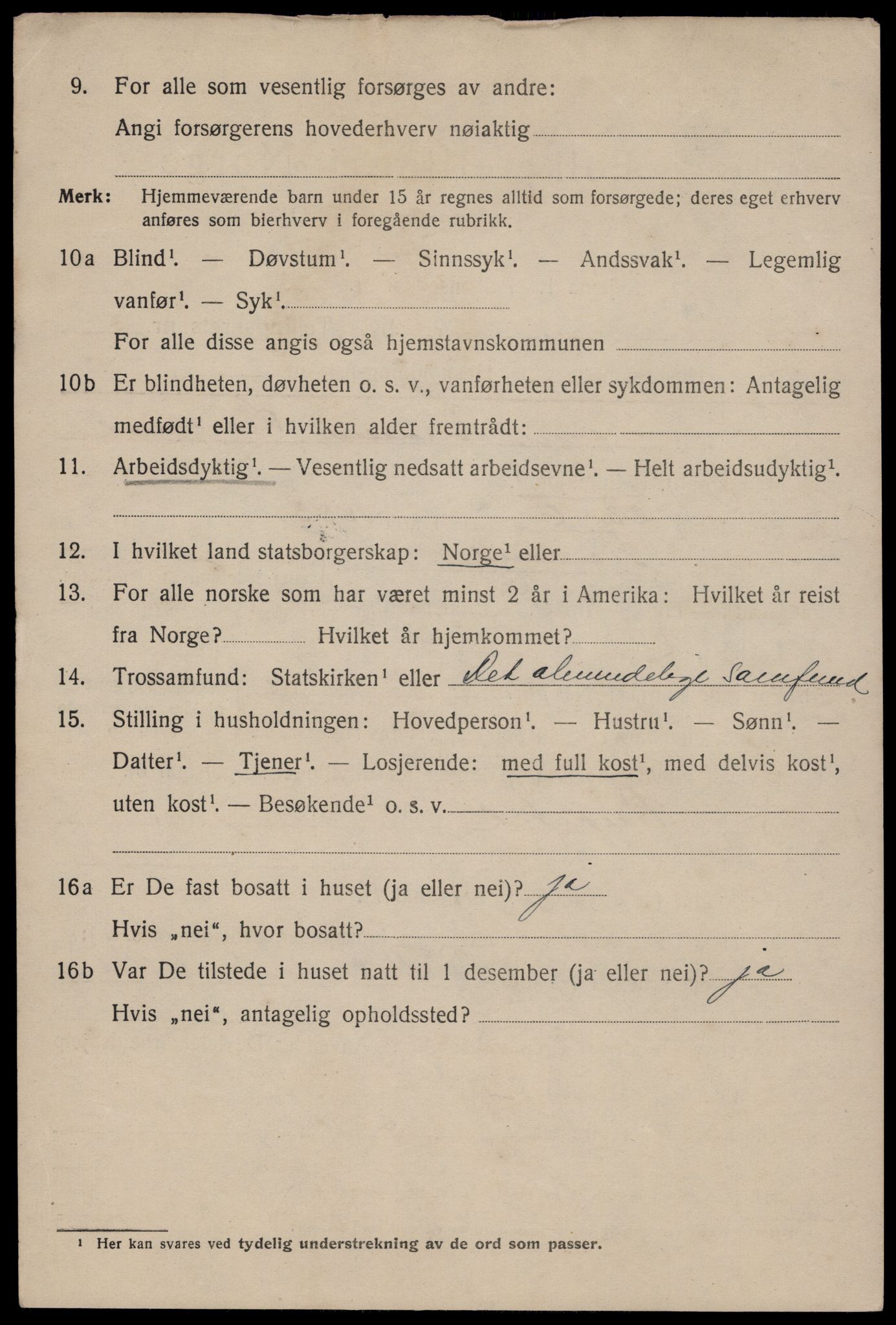 SAST, 1920 census for Egersund town, 1920, p. 8041