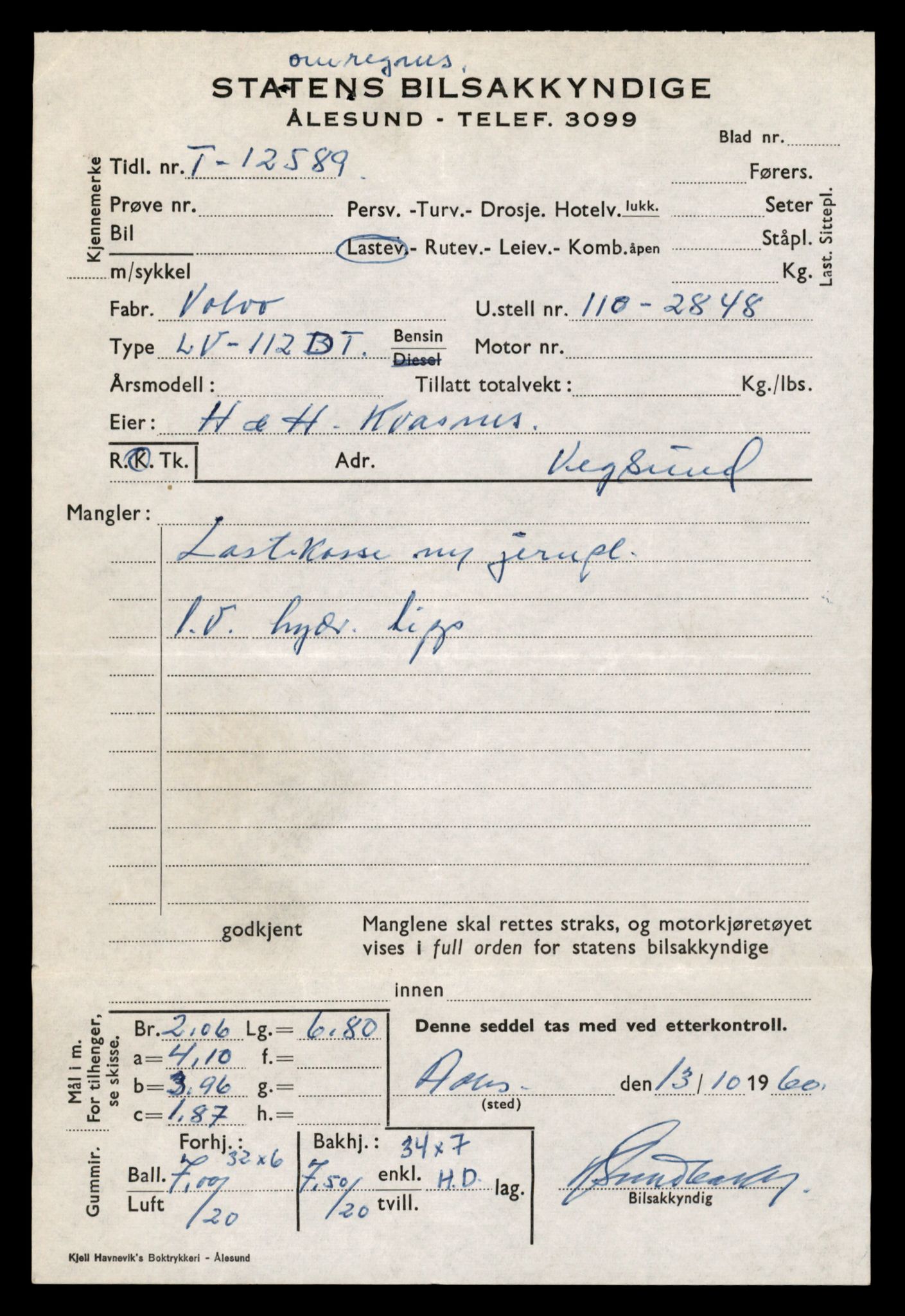 Møre og Romsdal vegkontor - Ålesund trafikkstasjon, AV/SAT-A-4099/F/Fe/L0034: Registreringskort for kjøretøy T 12500 - T 12652, 1927-1998, p. 1752