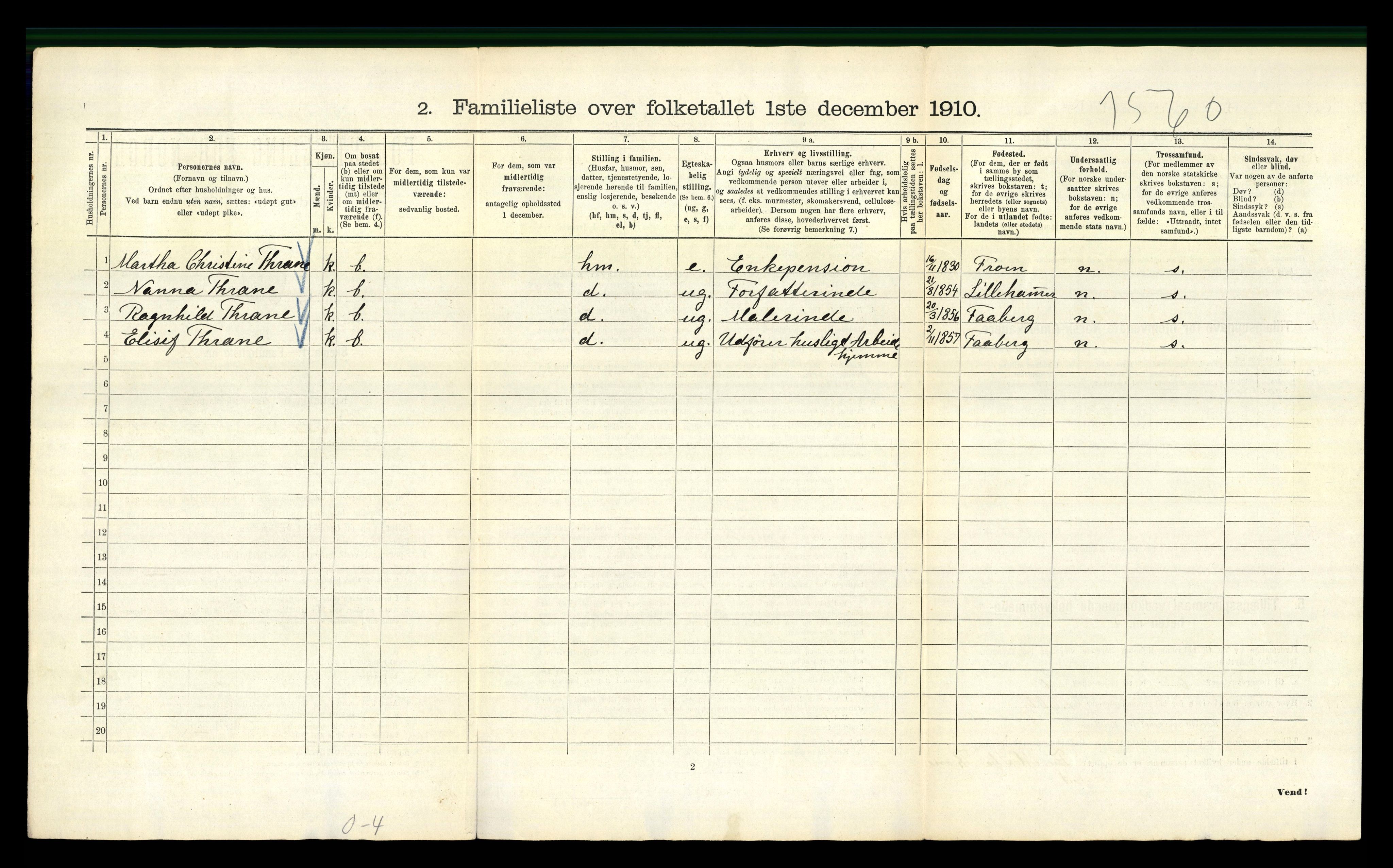 RA, 1910 census for Kristiania, 1910, p. 85202