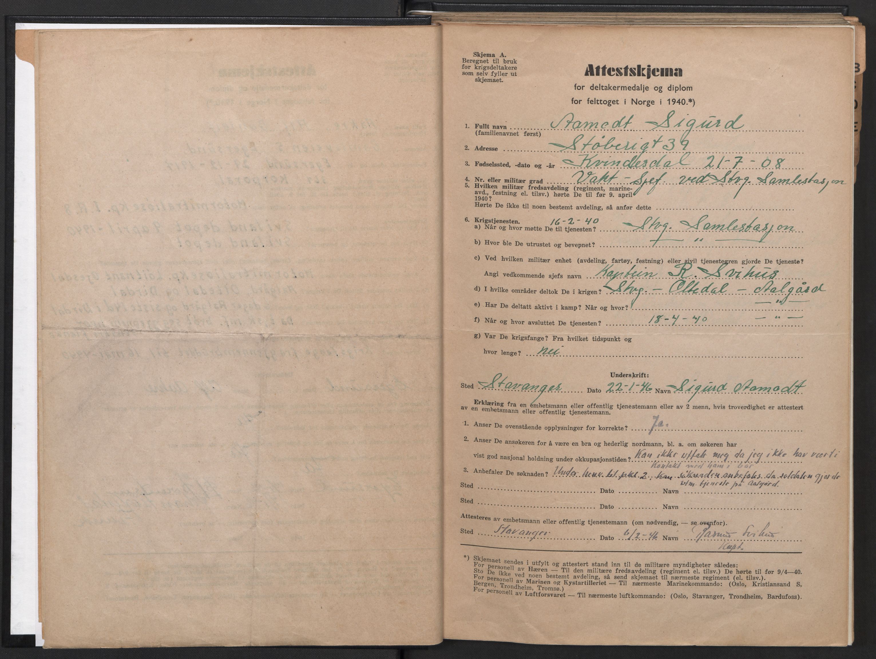 Forsvaret, Rogaland infanteriregiment nr. 8, AV/RA-RAFA-3374/D/Dc/L0001: Saksarkiv nr. 532, 1946, p. 7
