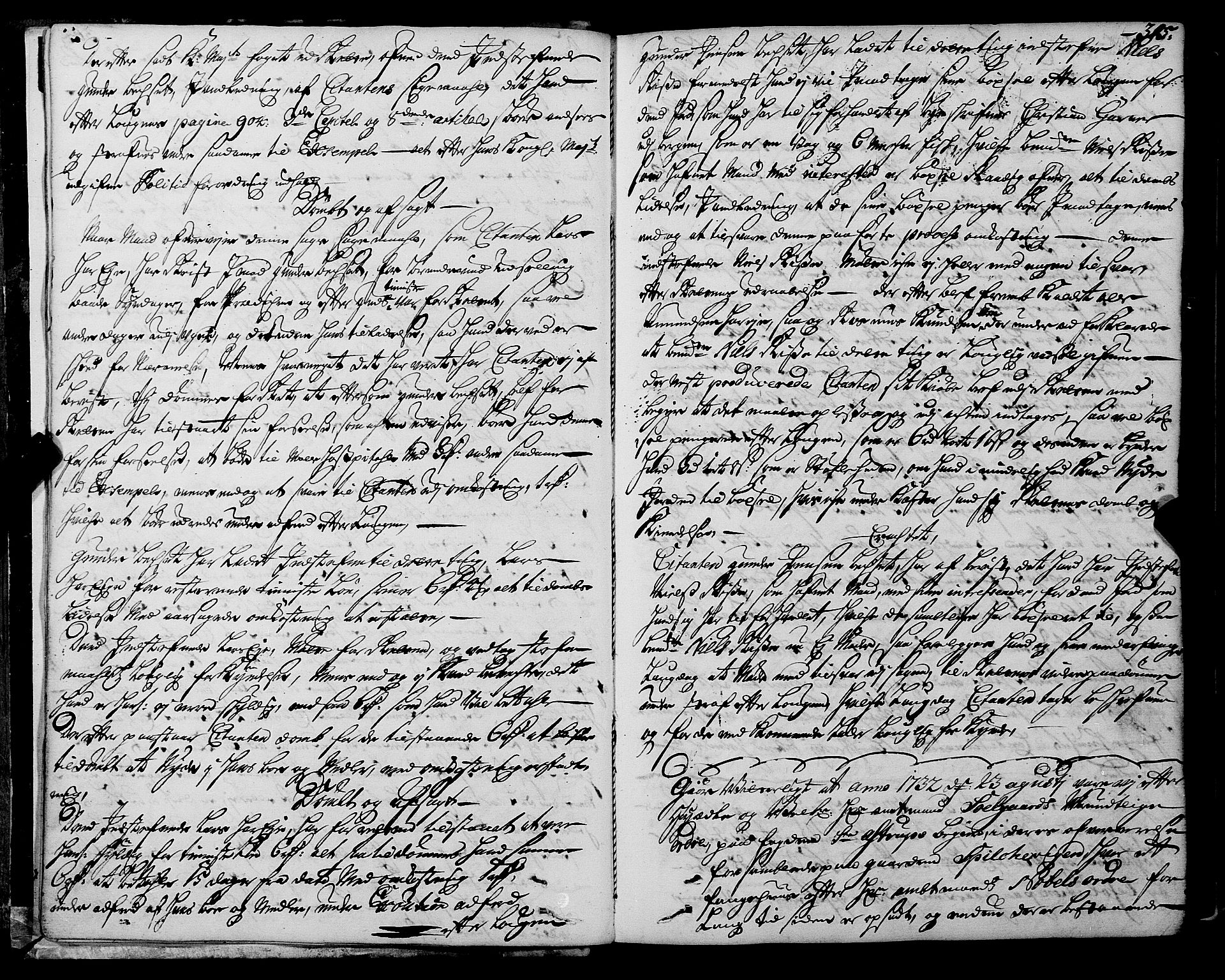 Sunnmøre sorenskriveri, AV/SAT-A-0005/1/1A/L0030: Tingbok 28B, 1732-1735, p. 304b-305a