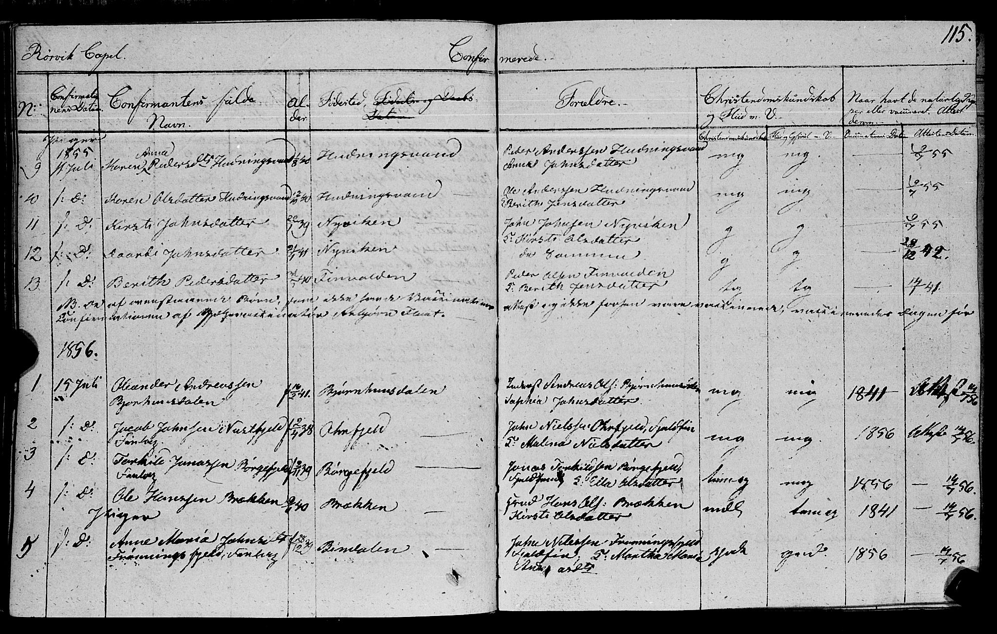 Ministerialprotokoller, klokkerbøker og fødselsregistre - Nord-Trøndelag, SAT/A-1458/762/L0538: Parish register (official) no. 762A02 /1, 1833-1879, p. 115