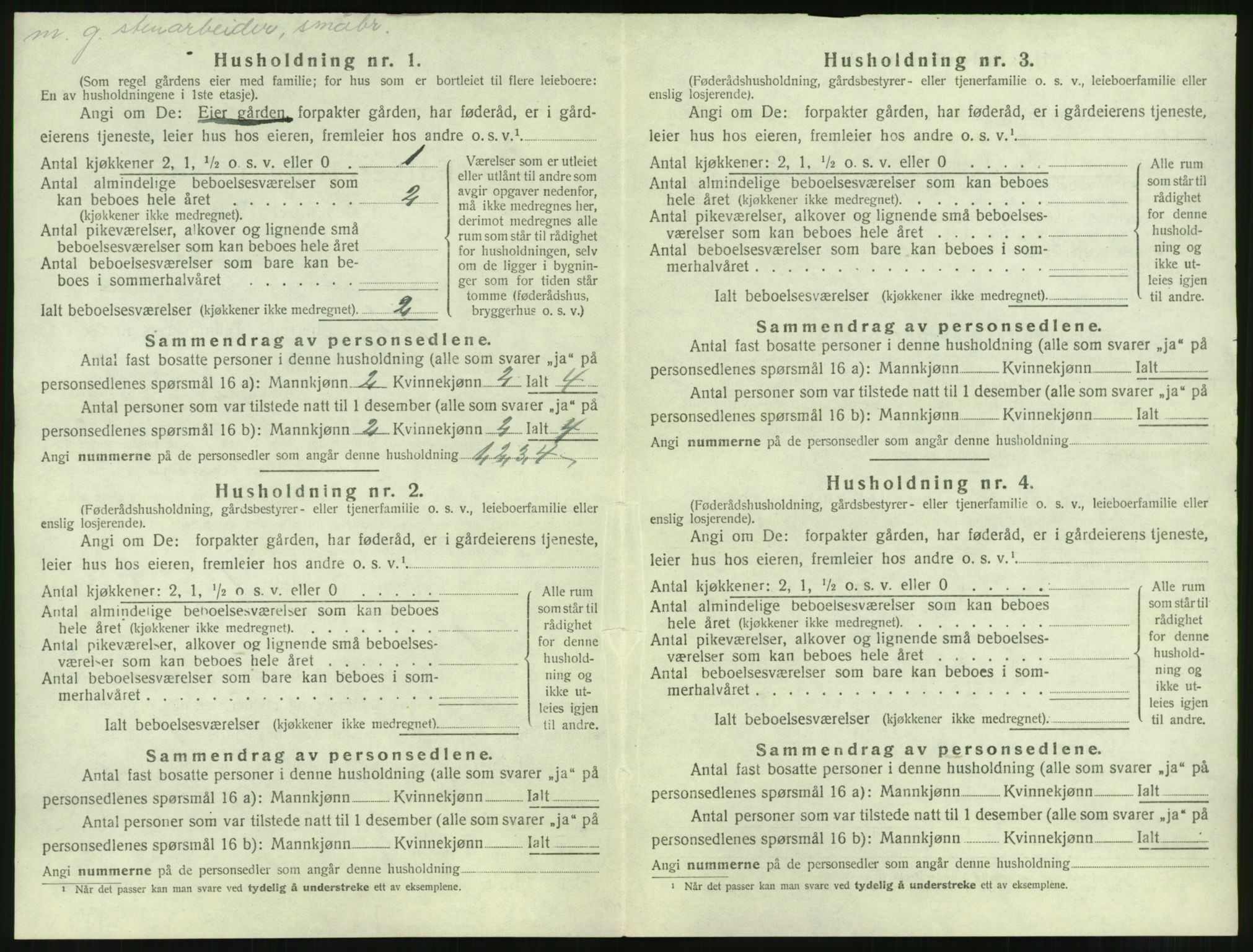 SAT, 1920 census for Edøy, 1920, p. 91