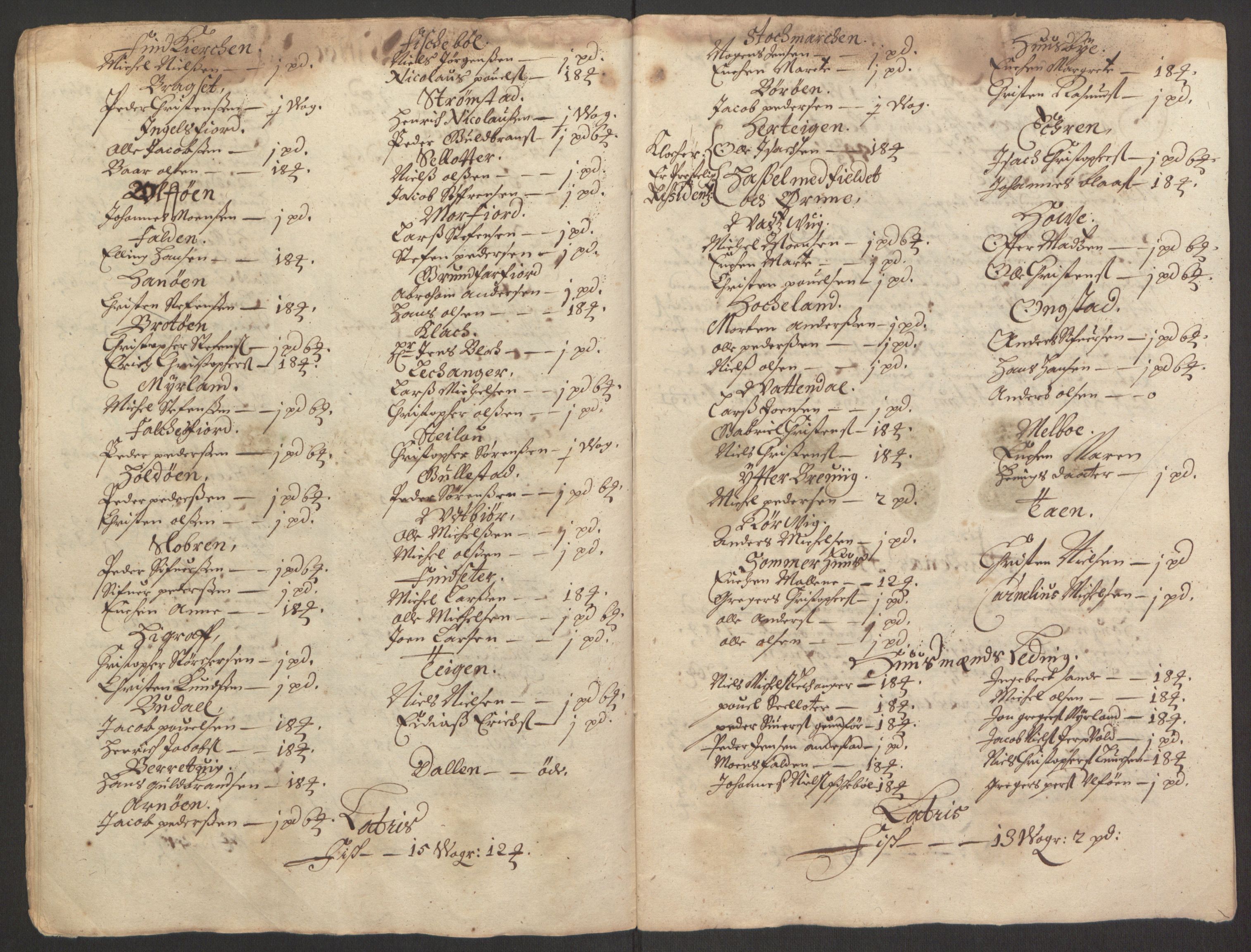 Rentekammeret inntil 1814, Reviderte regnskaper, Fogderegnskap, AV/RA-EA-4092/R67/L4676: Fogderegnskap Vesterålen, Andenes og Lofoten, 1691-1693, p. 64