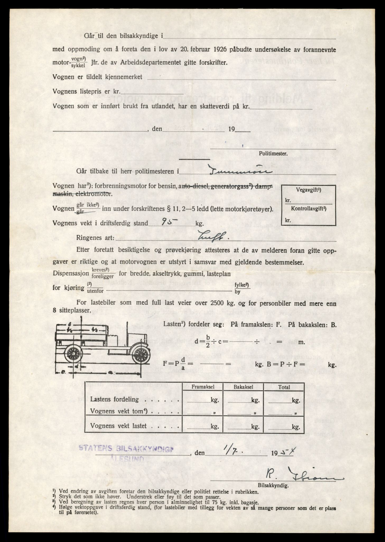 Møre og Romsdal vegkontor - Ålesund trafikkstasjon, AV/SAT-A-4099/F/Fe/L0037: Registreringskort for kjøretøy T 13031 - T 13179, 1927-1998, p. 2783