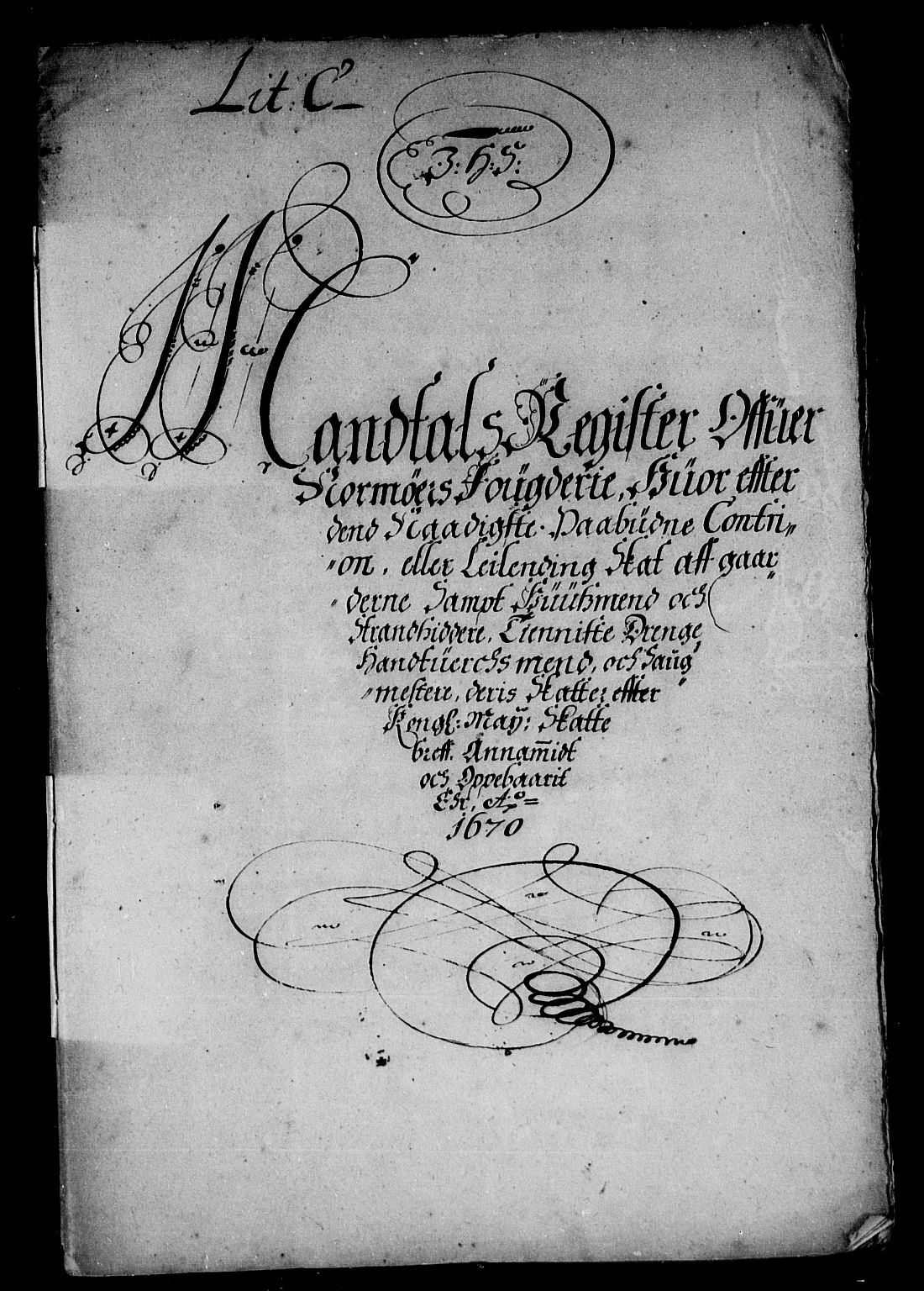 Rentekammeret inntil 1814, Reviderte regnskaper, Stiftamtstueregnskaper, Trondheim stiftamt og Nordland amt, AV/RA-EA-6044/R/Rd/L0029: Trondheim stiftamt, 1670